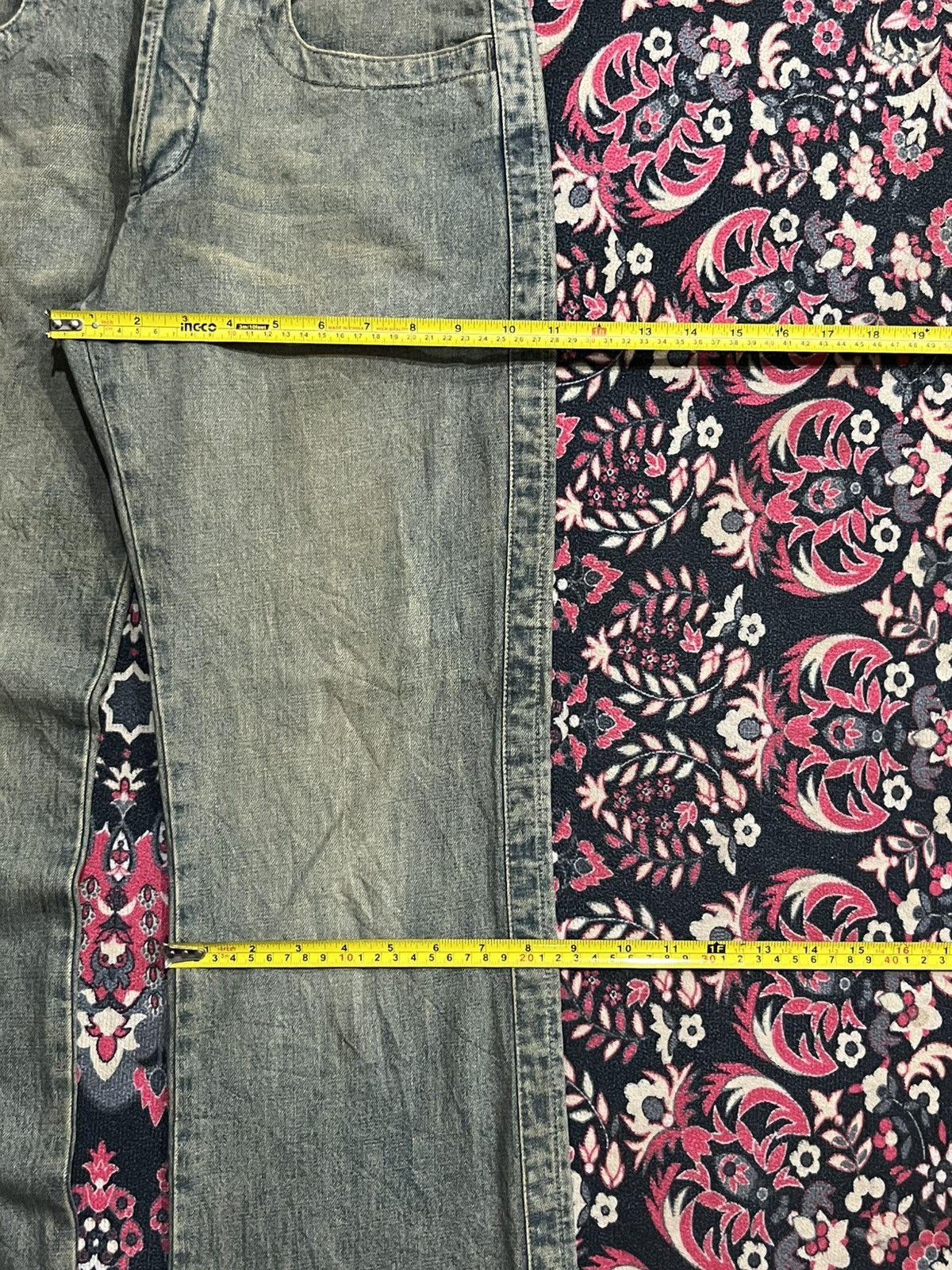 Acne Studios Acne Studio Style Mosh Green Frayed Leg Straight Cut Jeans Size US 31 - 15 Thumbnail