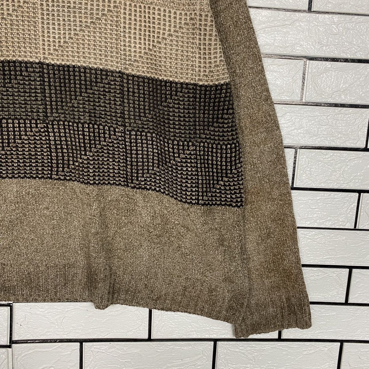 Japanese Brand 📌Vintage Knit Sweatshirt Patrizio Francessa Striped Size US L / EU 52-54 / 3 - 6 Thumbnail