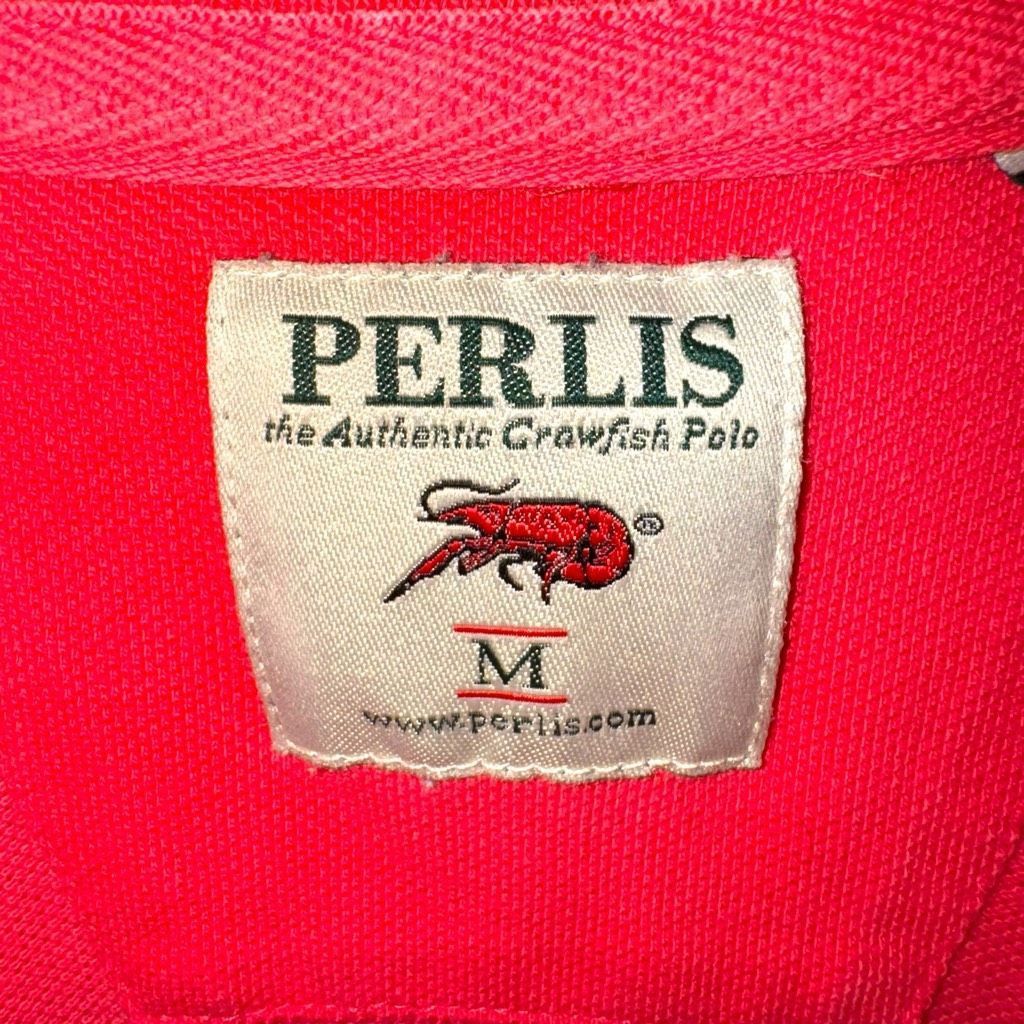 Perlis Salmon Red Perlis Pique Mesh Crawfish Polo Shirt M Size US M / EU 48-50 / 2 - 2 Thumbnail