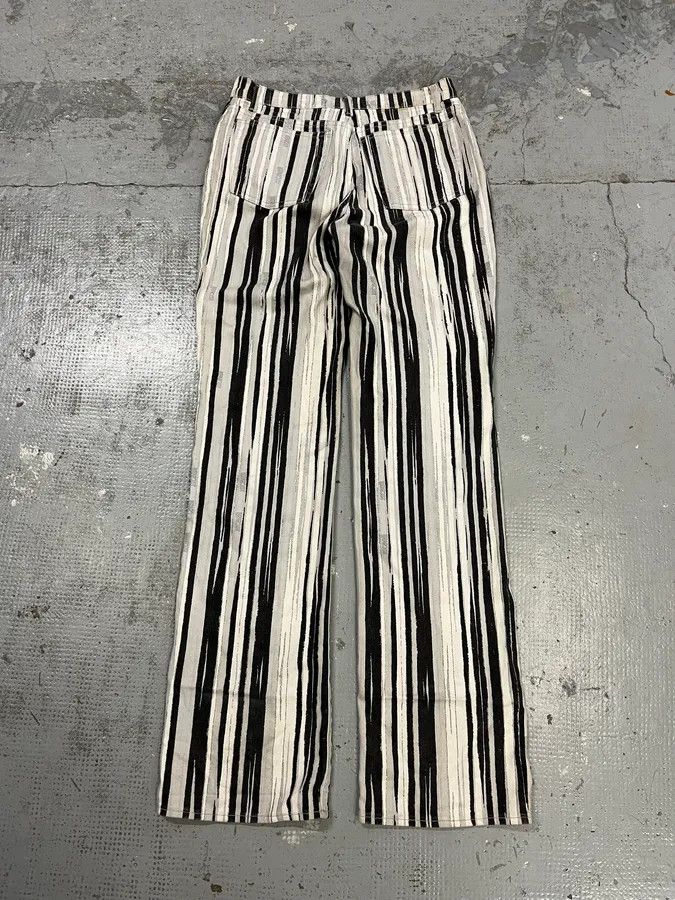 Just Cavalli SS2004 Cavalli Black & White Lines Pants Size US 30 / EU 46 - 8 Thumbnail