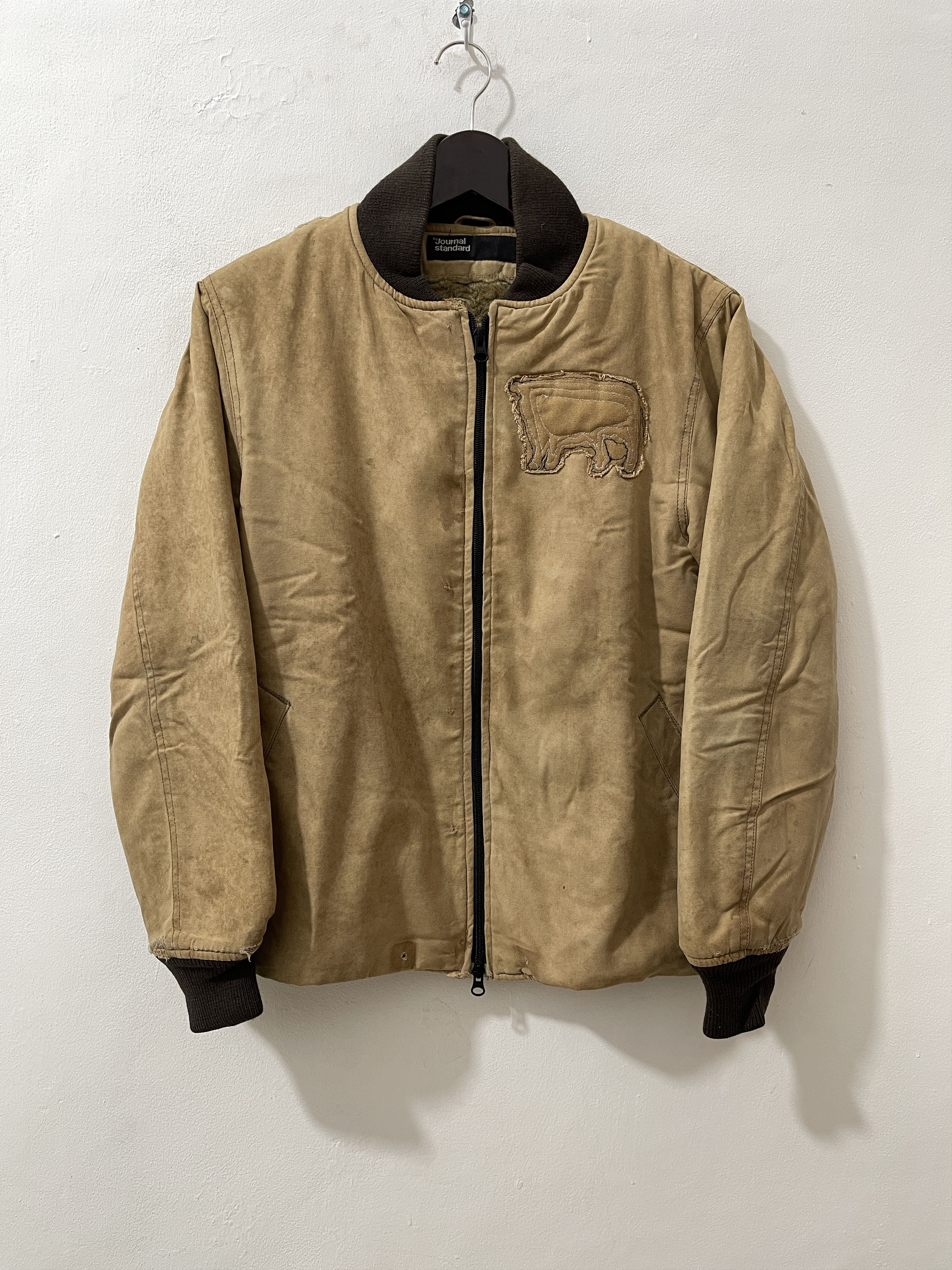 Japanese Brand Vintage Thrashed Journal Standard Japan Duck Bomber Jacket Size US M / EU 48-50 / 2 - 1 Thumbnail