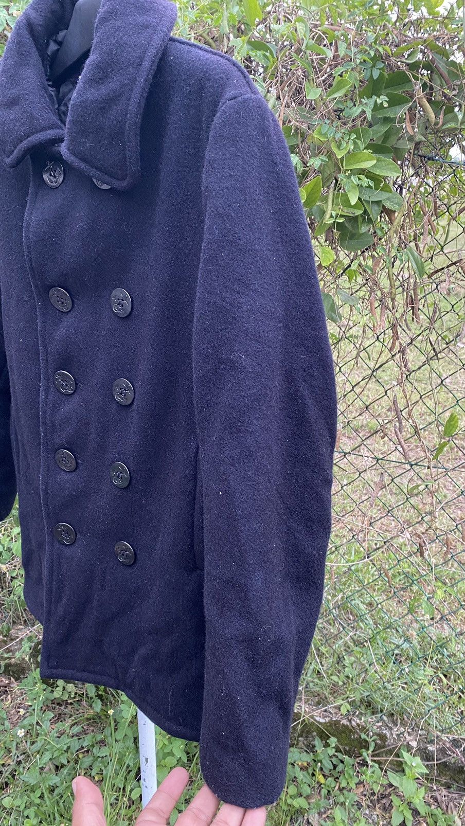 Schott Schott N.Y.C. Wool Pea Coat Jacket 740N US Navy Mens Size US XXS / EU 40 - 14 Thumbnail