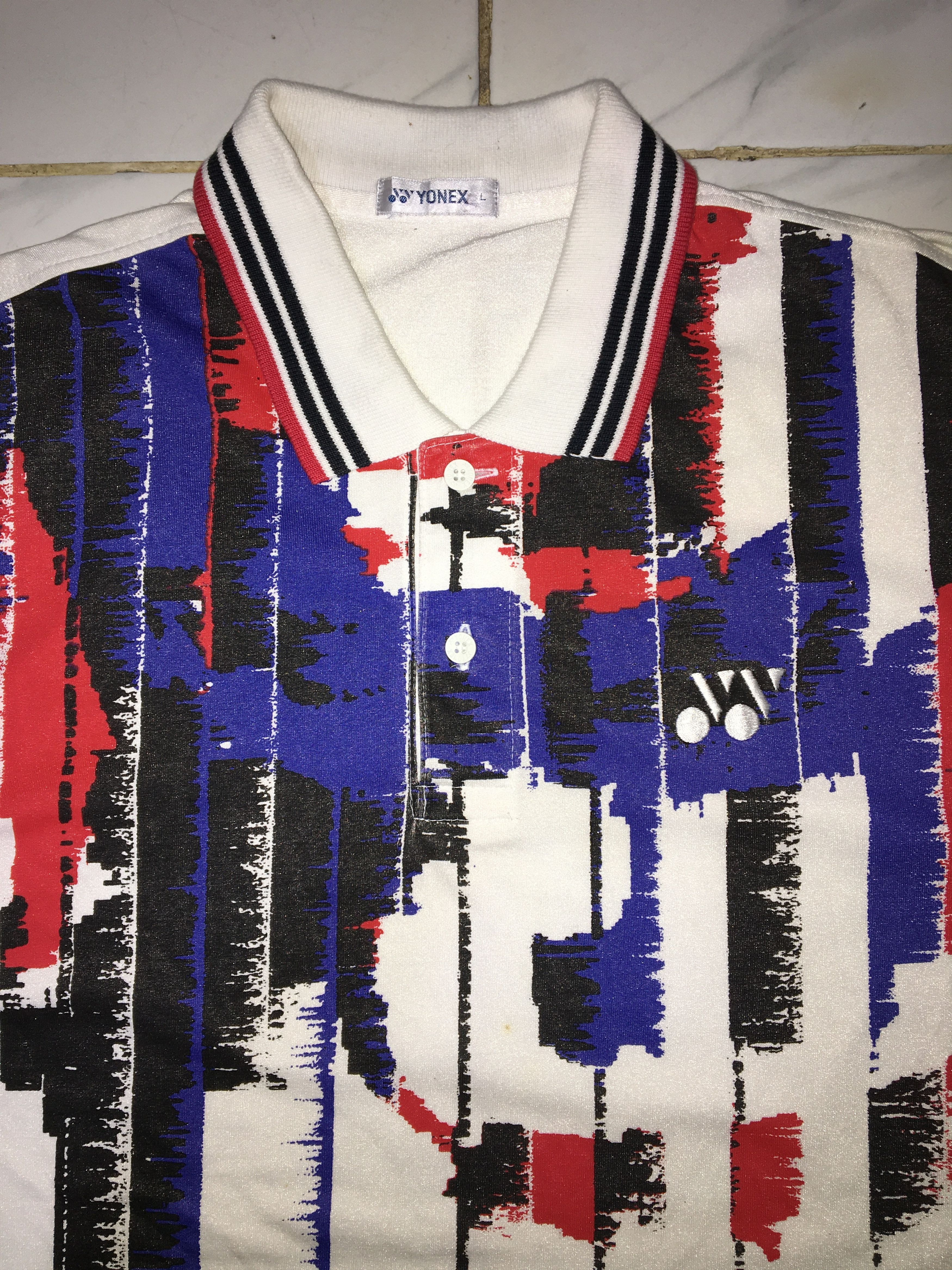 Vintage Vintage Polo Shirt Yonex Size US L / EU 52-54 / 3 - 3 Thumbnail