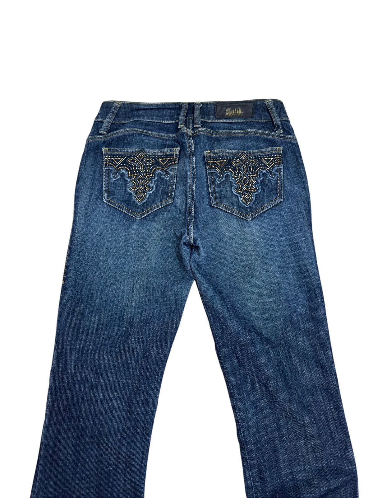If Six Was Nine Vintage Bootcut Antik Denim Swarovski Back Pockets Size 28" / US 6 / IT 42 - 9 Thumbnail