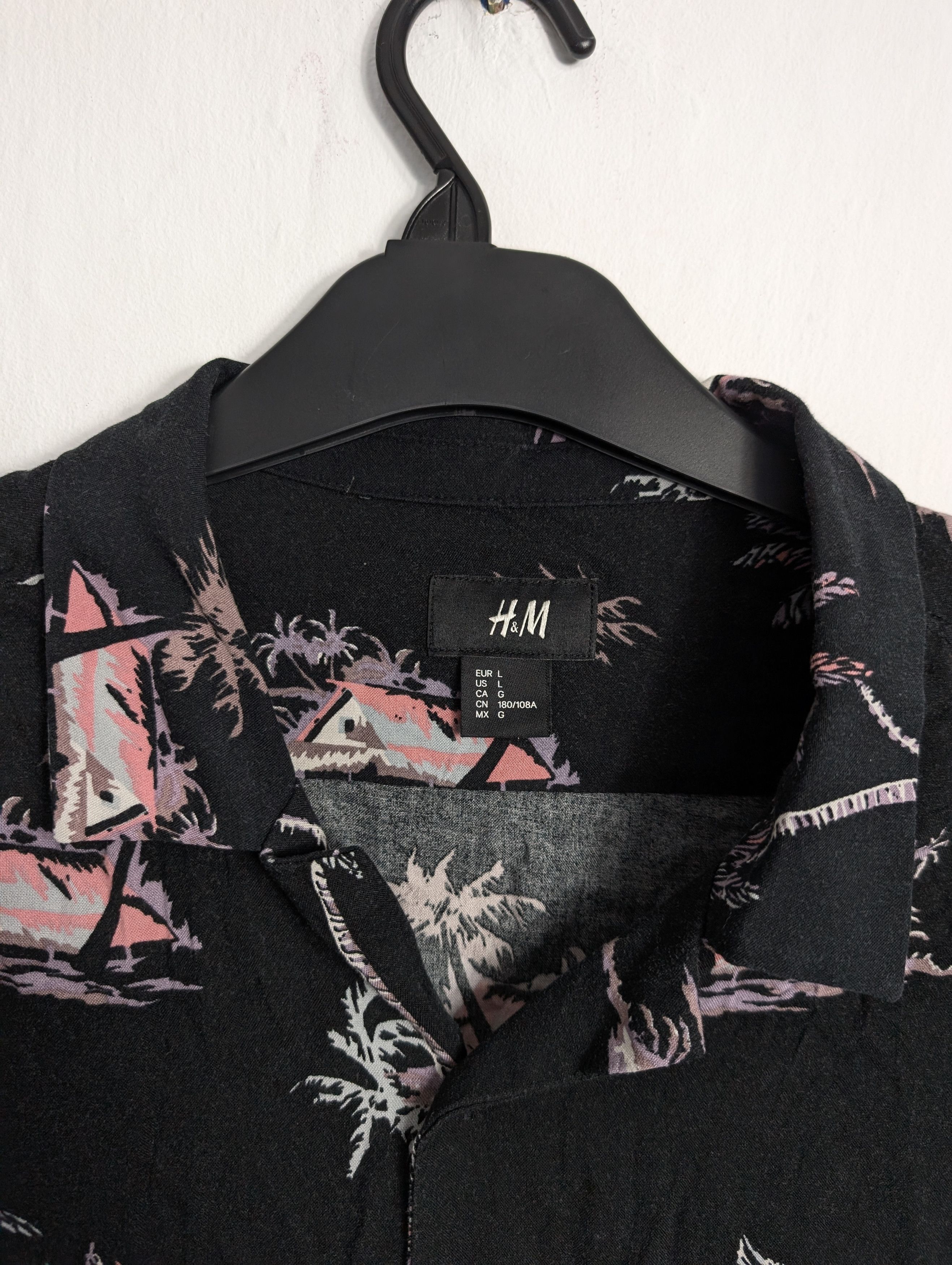 Vintage Vintage Y2K Hawaiian Shirt - Summer Floral Palm Tree Print Size US L / EU 52-54 / 3 - 4 Thumbnail