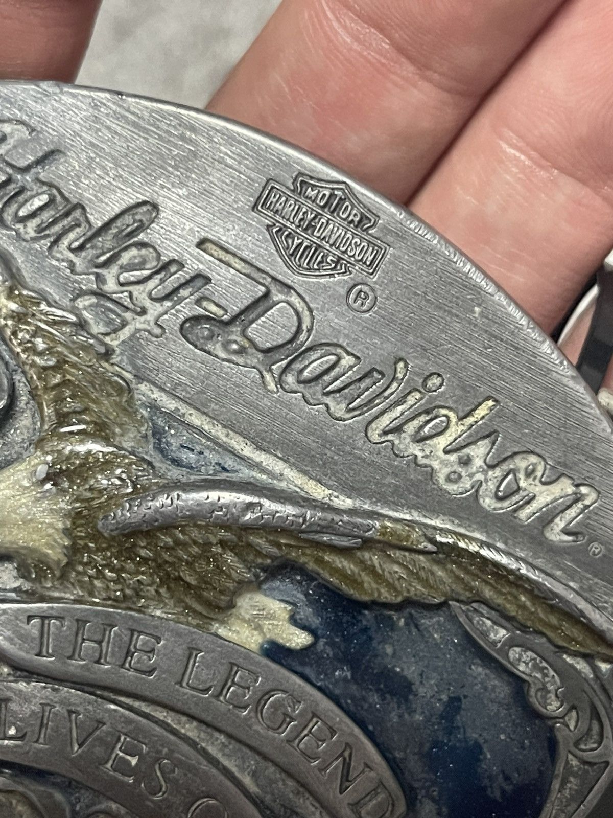 Harley Davidson Harley Davidson Vintage 90s Belt Made In USA Size ONE SIZE - 3 Thumbnail