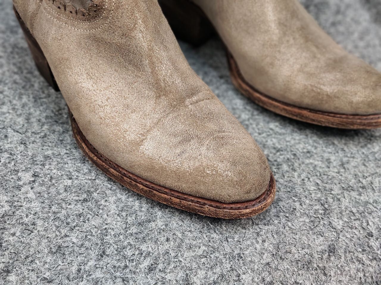 Sendra Sendra Spanish Leather Ankle Western Women Beige Boots Size US 6 / IT 36 - 10 Thumbnail