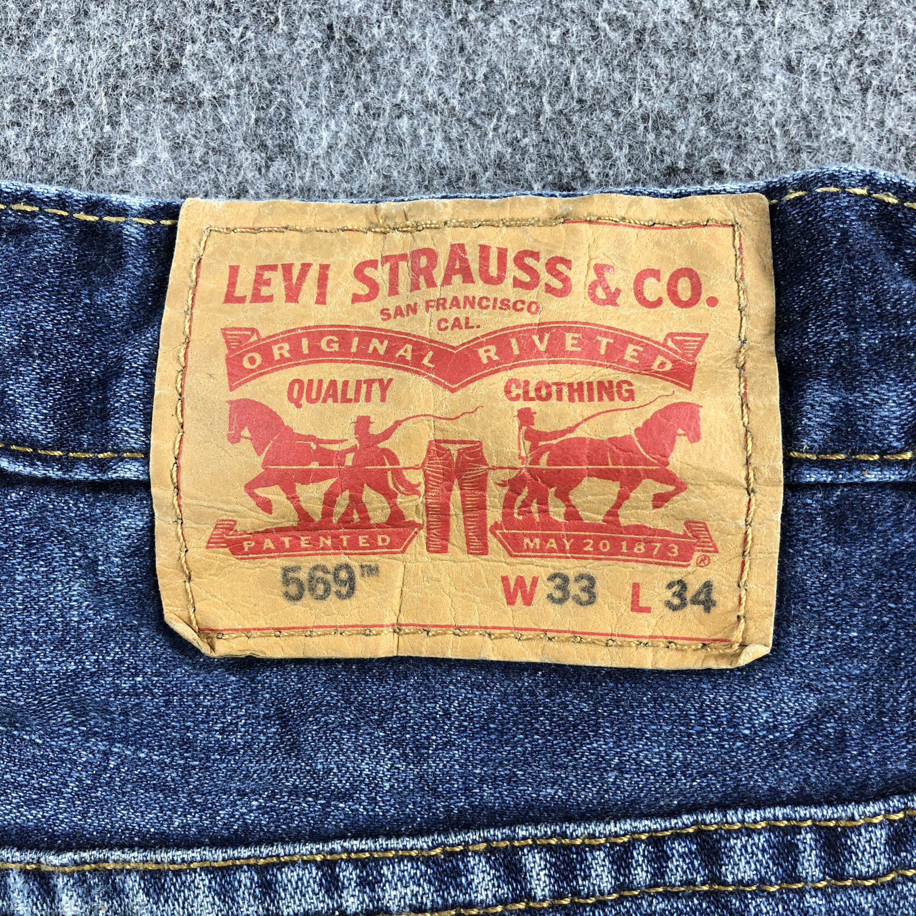 Levi's Vintage Blue Wash Levis 569 Jeans-J2180 Size US 36 / EU 52 - 5 Thumbnail