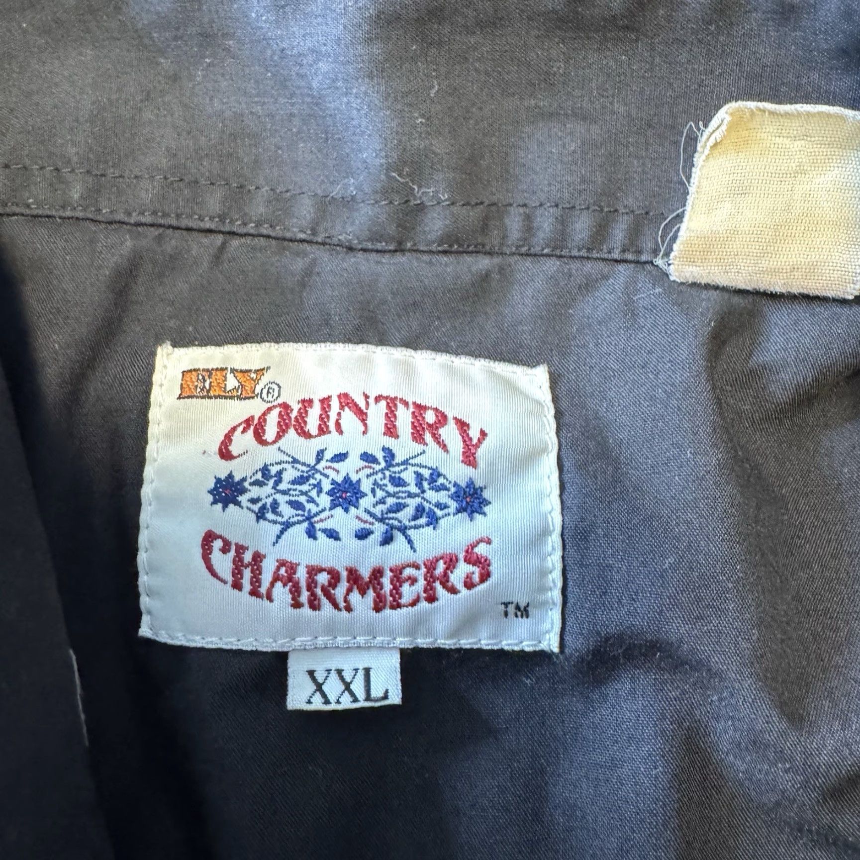 Vintage VINTAGE Ely Cattleman Country Charmers Shirt Womens 2XL Black Western Ranch Rodeo Pearl Snap Button-Up Collared Cotton Polyester Size XXL / US 16-18 / IT 52-54 - 5 Thumbnail