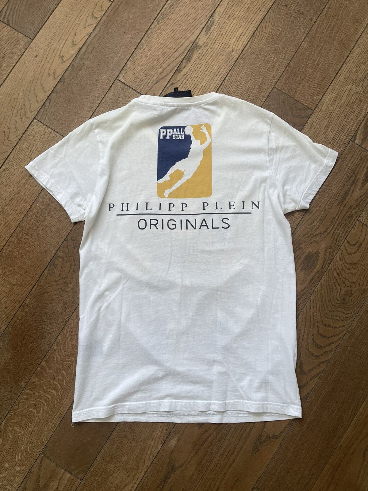 Philipp Plein Philipp Plein, Plein Kings 78 'Old' T-shirt Size-Large White Size US L / EU 52-54 / 3 - 2 Thumbnail