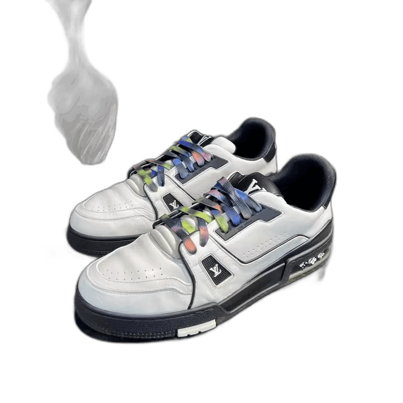 Louis Vuitton Black and White Trainer Sneakers-yf Size US 9.5 / EU 42-43 - 1 Thumbnail