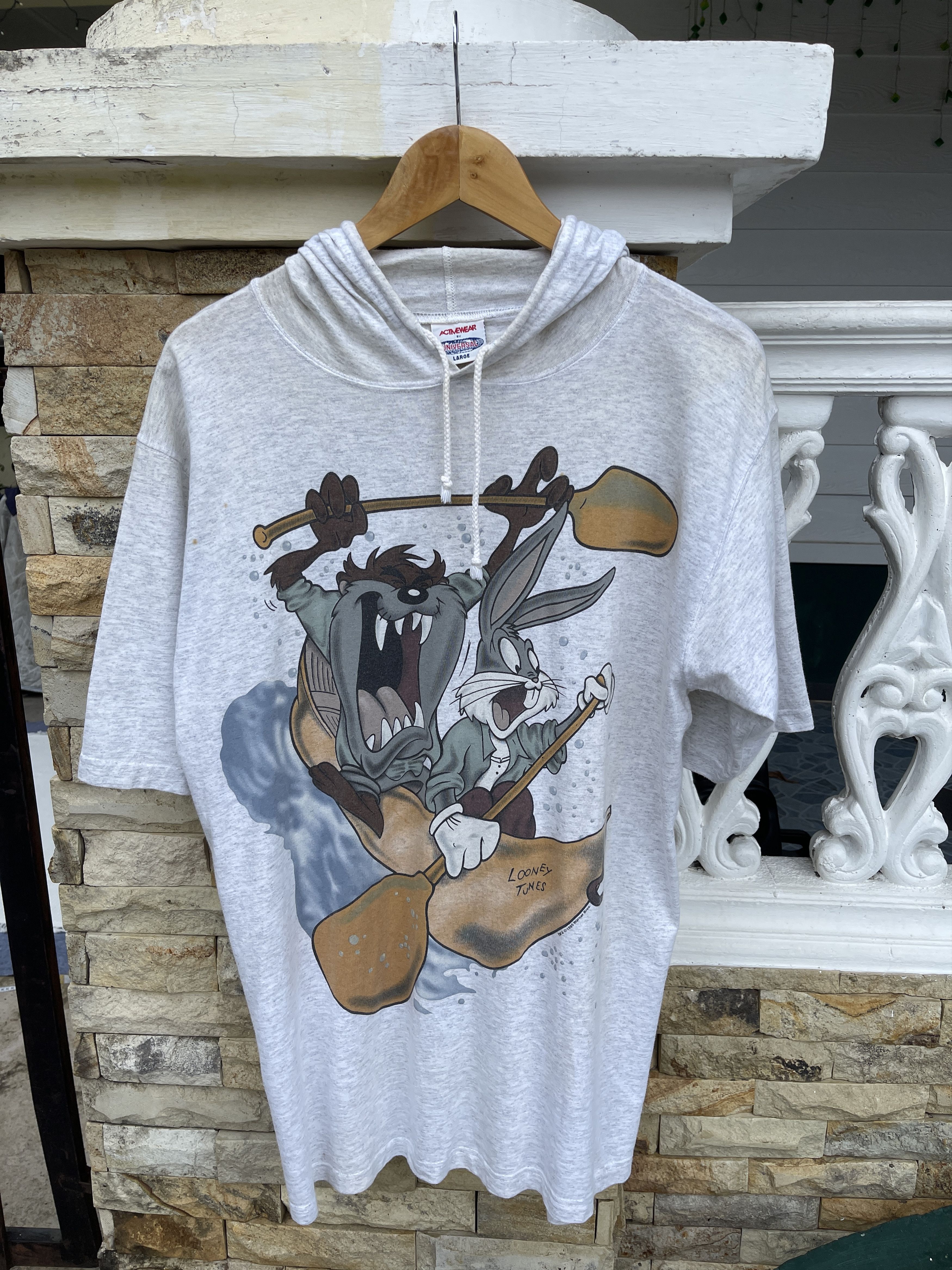 Cartoon Network Rare🔥Vintage 95’ Looney Tunes T-Shirt With Hoodie Size US M / EU 48-50 / 2 - 1 Thumbnail