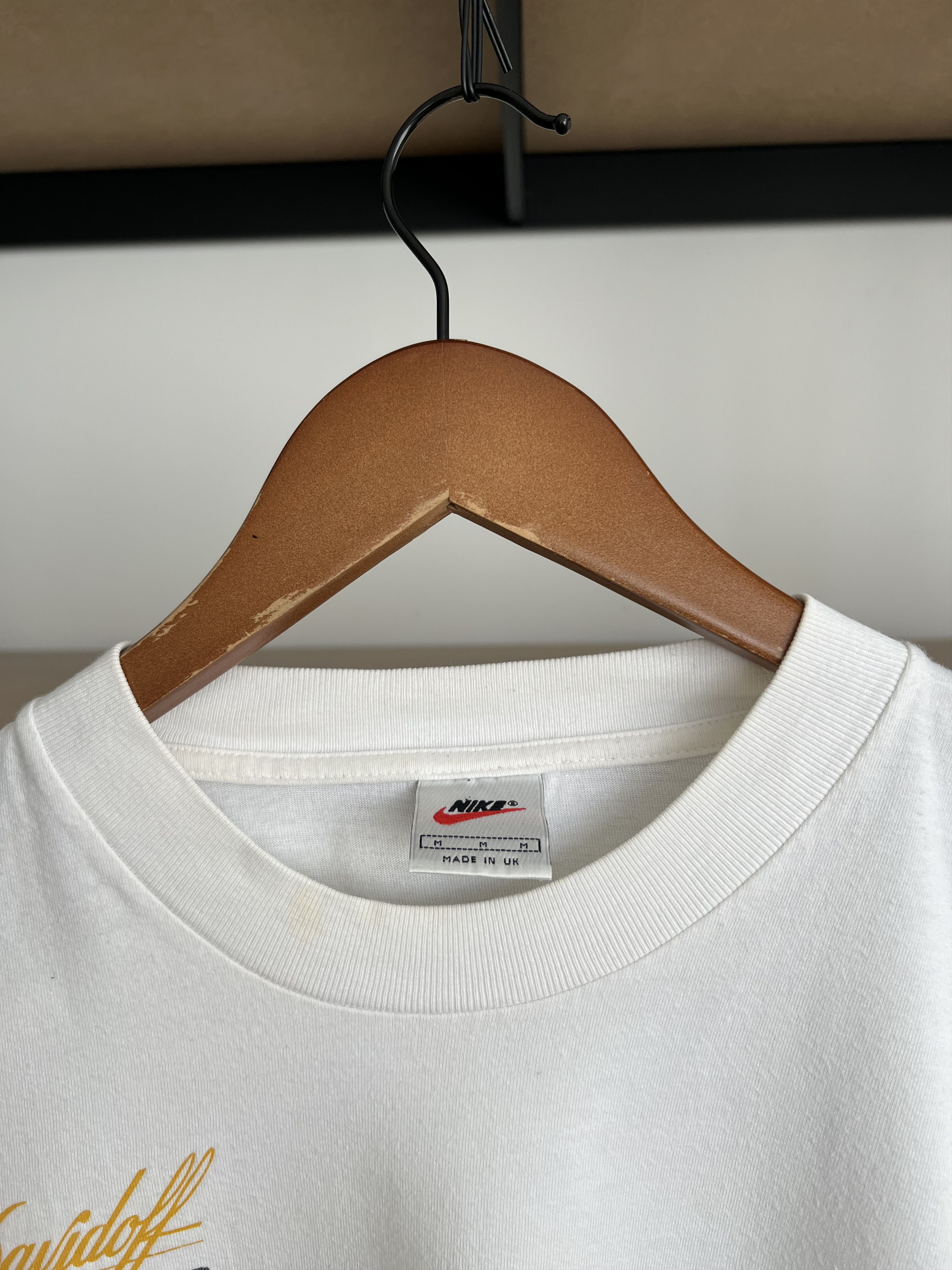 Nike Vintage 90s Nike Davidoff Swiss Indoors Tennis White T-shirt Size US M / EU 48-50 / 2 - 12 Thumbnail