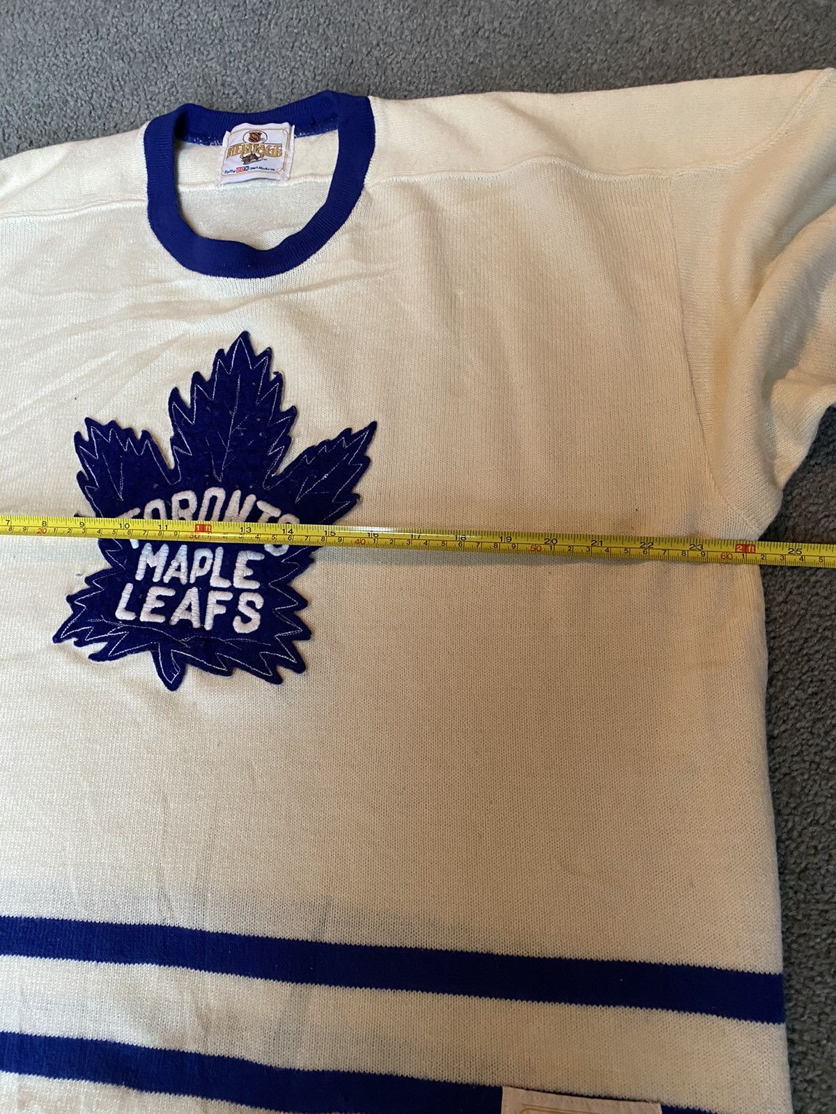 Ccm × NHL × Vintage Vintage CCM 1950s Knitted Toronto Maple Leafs Jersey Size US XL / EU 56 / 4 - 6 Thumbnail