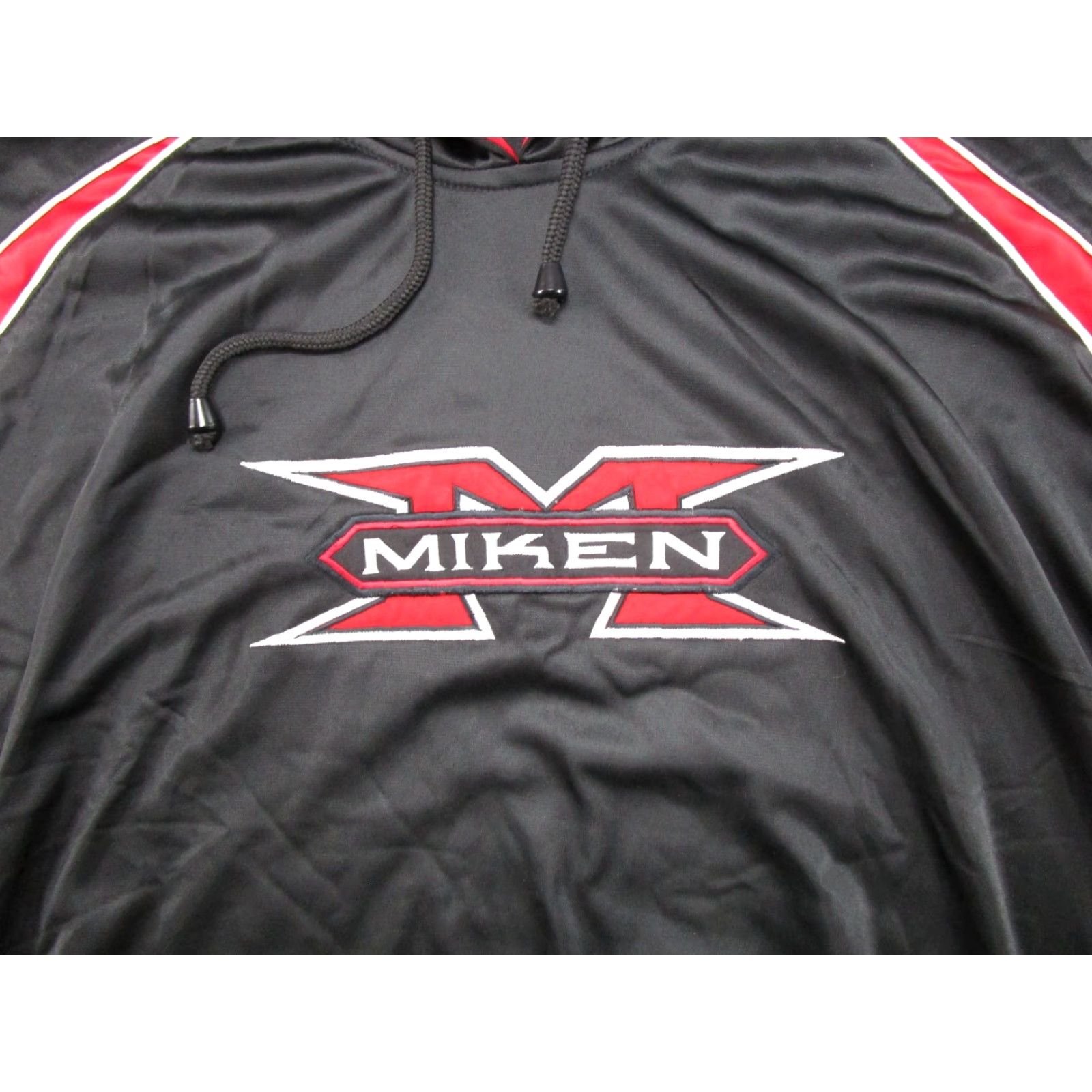 Vintage Miken Hoodie Pullover Satin VTG Y2K Black 3XL Mens Sports Baseball Hooded Shirt Size US XXL / EU 58 / 5 - 2 Thumbnail