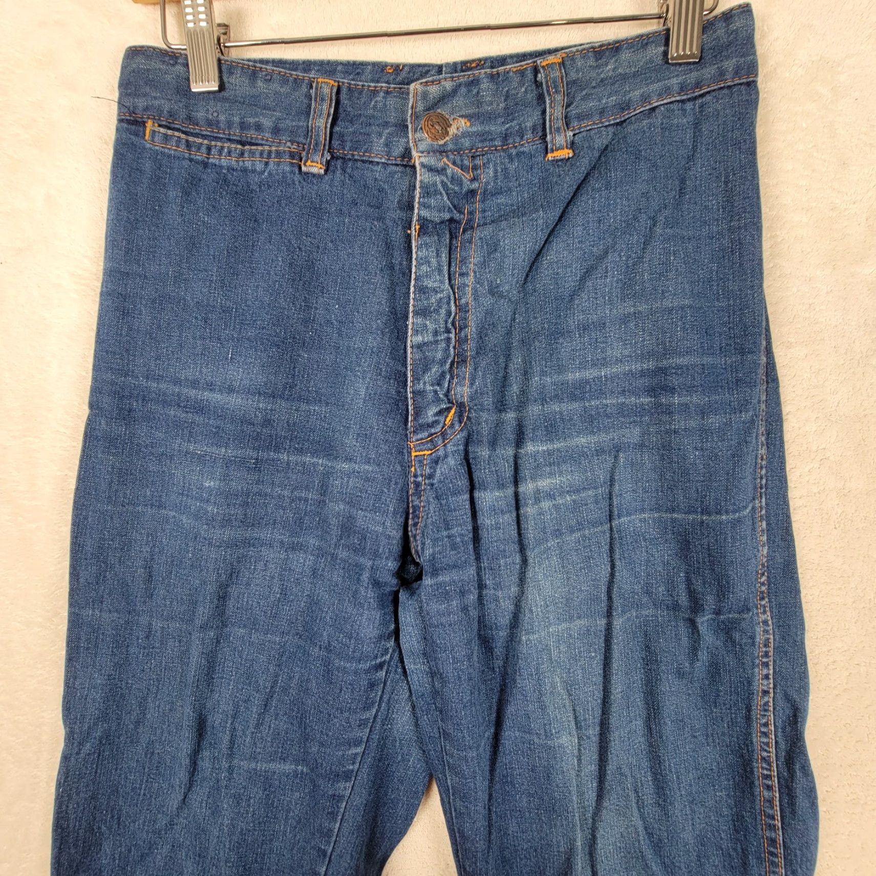 Vintage VINTAGE Forplay USA Jeans Women 28 Regular Straight Blue Denim 70s Waist 28 Inseam 31 Embroidered Size 28" / US 6 / IT 42 - 2 Thumbnail