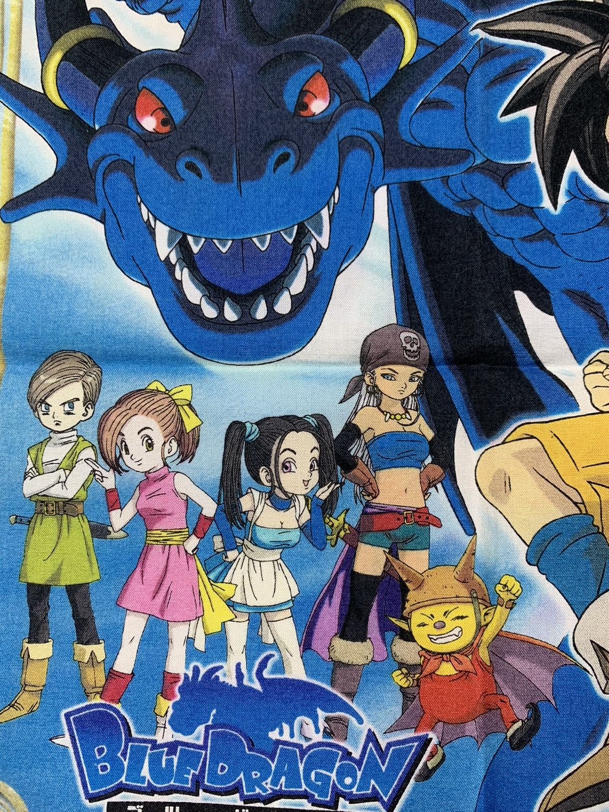 Anime × Japanese Brand Handkerchief Blue Dragon Size ONE SIZE - 3 Thumbnail