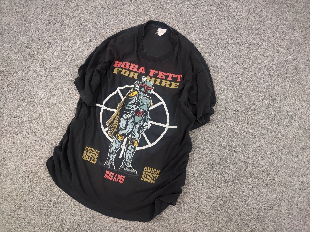 Star Wars Vintage 1996 Star Wars Boba Fett Logo Black Shirt Changes Size US M / EU 48-50 / 2 - 3 Thumbnail