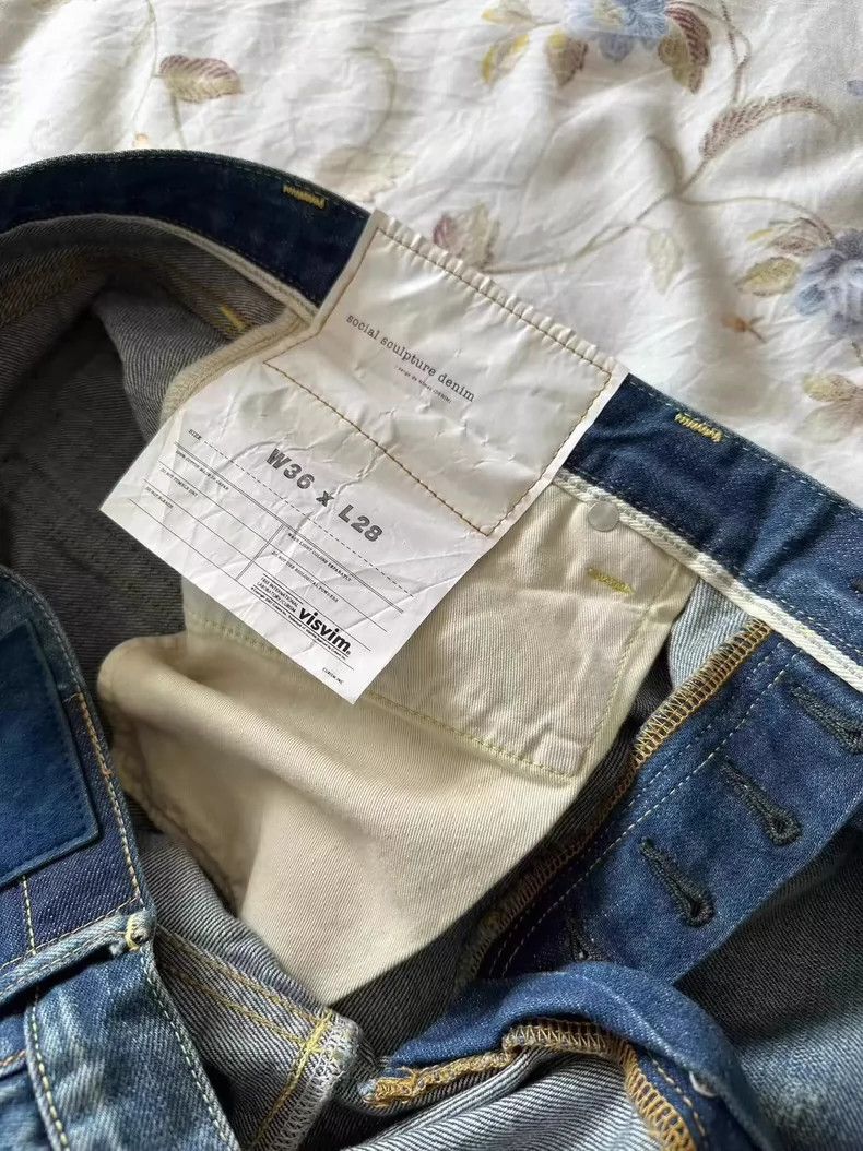 Visvim visvim size w36l28 SOCIAL SCULPTURE DAMAGED-5 jeans 2501-Ne Size US 36 / EU 52 - 4 Thumbnail