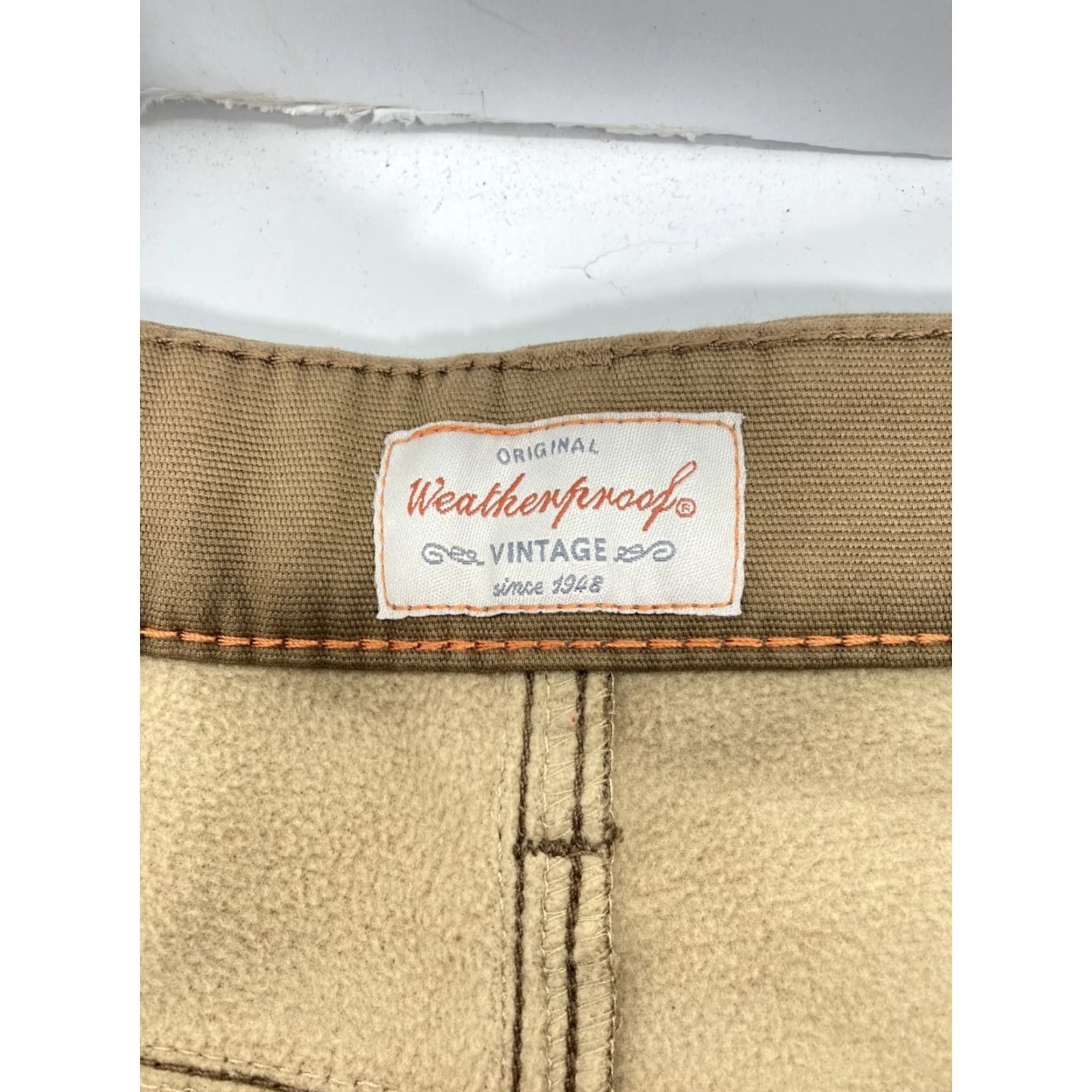Weatherproof VINTAGE Weatherproof Men's Fleece-Lined Pants 40X30 Stretch Canvas Regular Fit Brown Size US 40 / EU 56 - 7 Thumbnail