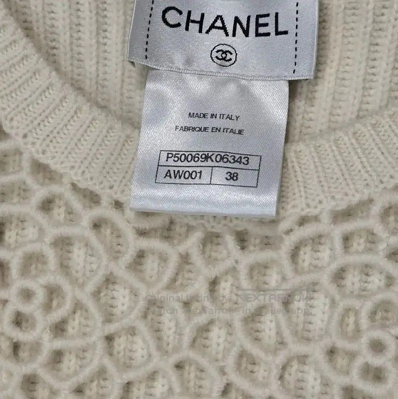 Chanel Chanel Cream Cashmere Long Sleeve Sweater . Size M / US 6-8 / IT 42-44 - 8 Thumbnail