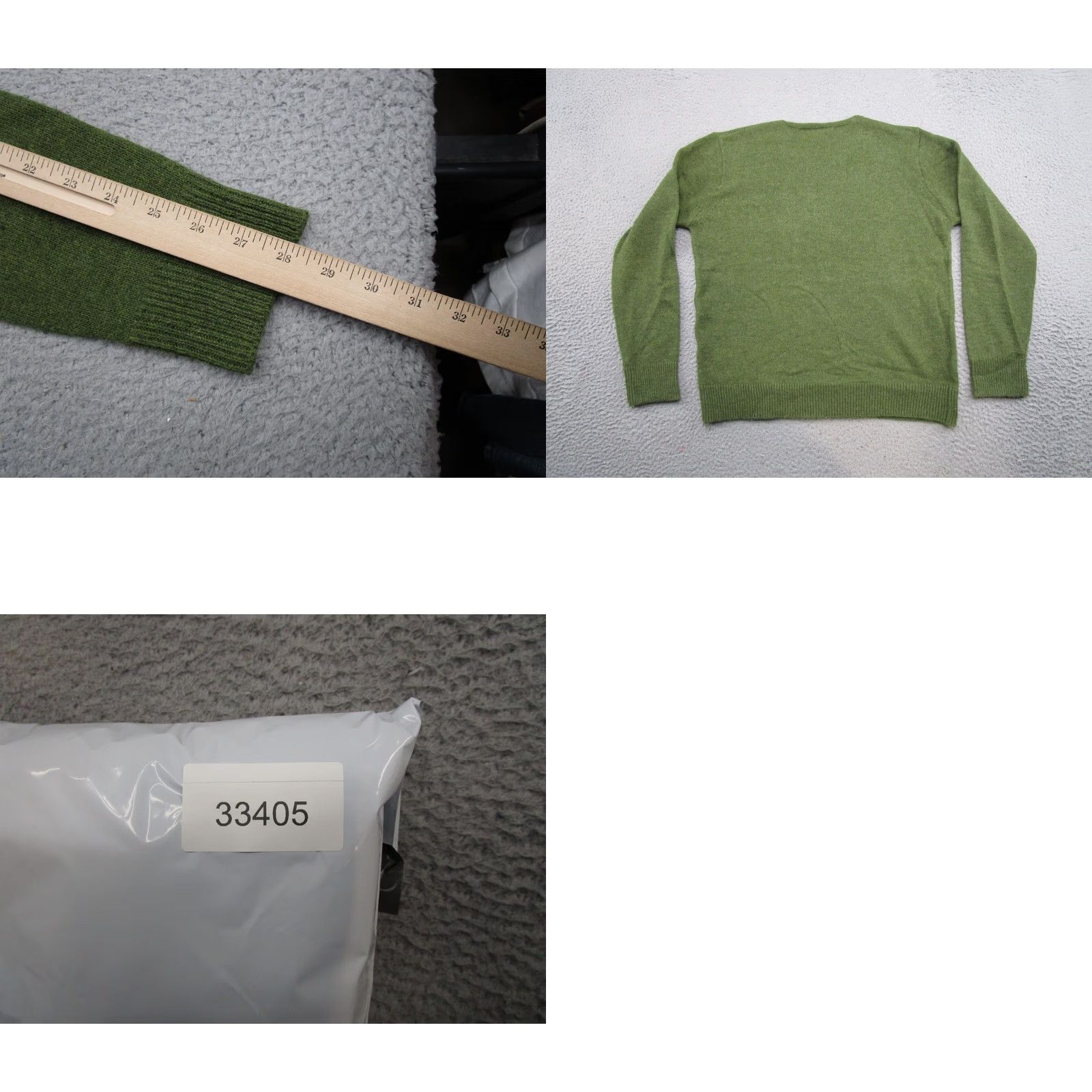Vintage Heimish Sweater Shirt Womens Knit Lightweight V-Neck Wool Blend Green SZ M Size M / US 6-8 / IT 42-44 - 8 Thumbnail