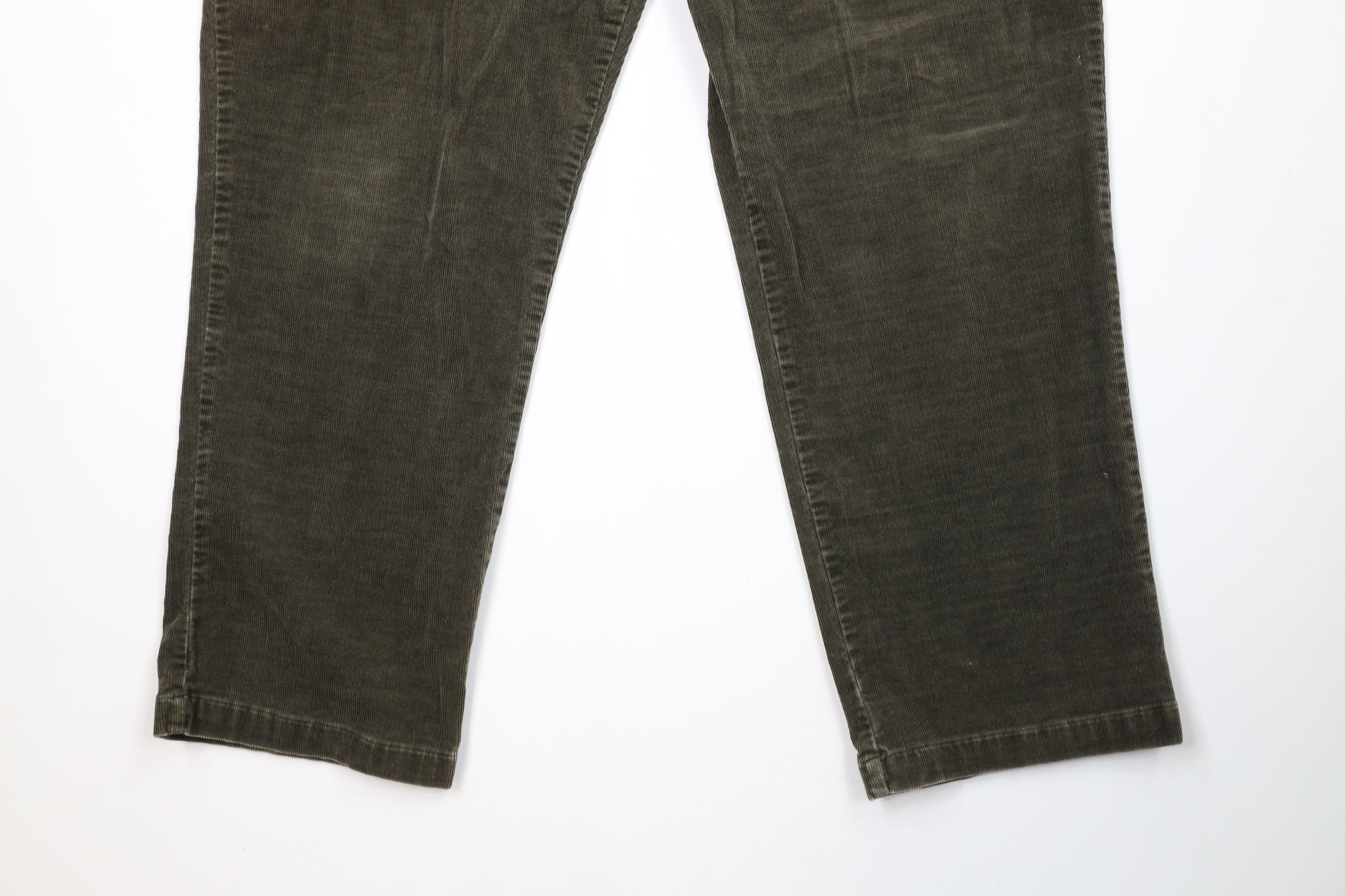 Vintage Vintage 90s Streetwear Wide Leg Corduroy Chino Pants Green Size US 40 / EU 56 - 4 Thumbnail