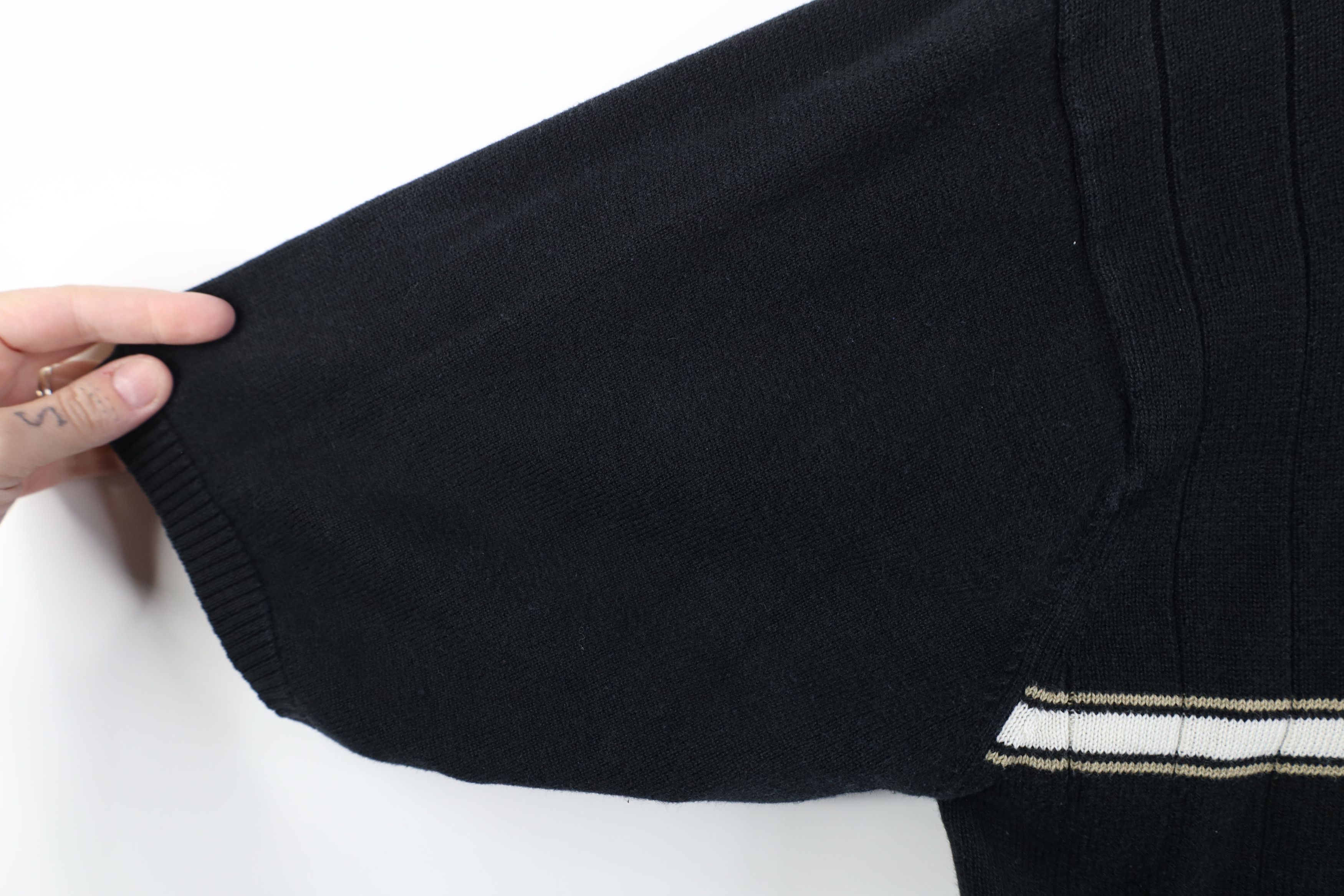 Vintage Vintage 90s Streetwear Ribbed Knit Pullover Polo Shirt Size US L / EU 52-54 / 3 - 7 Thumbnail