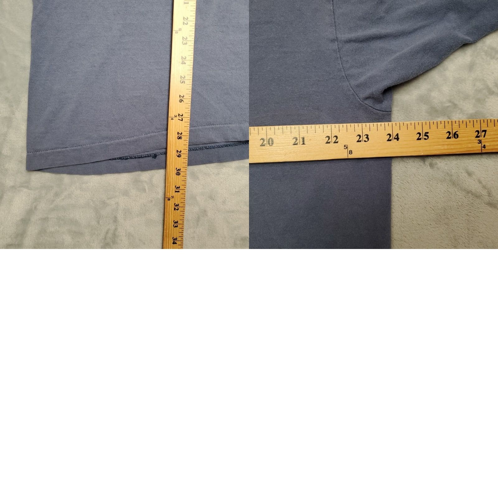 Fruit Of The Loom VINTAGE Nature T Shirt Mens 2XL Blue Native Outdoors Wolf Moonlight TEE Made in USA Size US XXL / EU 58 / 5 - 9 Thumbnail
