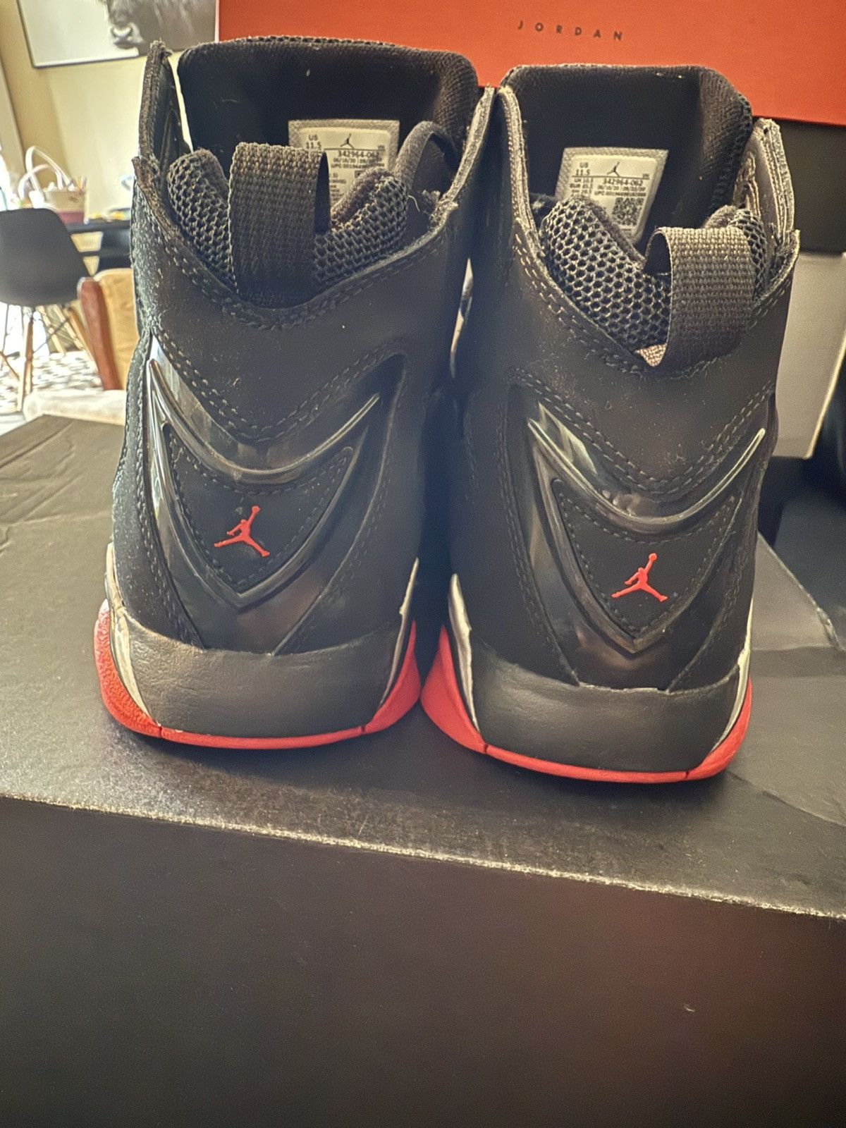 Jordan Brand Jordan True Flight Black Gym Red Size US 11.5 / EU 44-45 - 9 Thumbnail