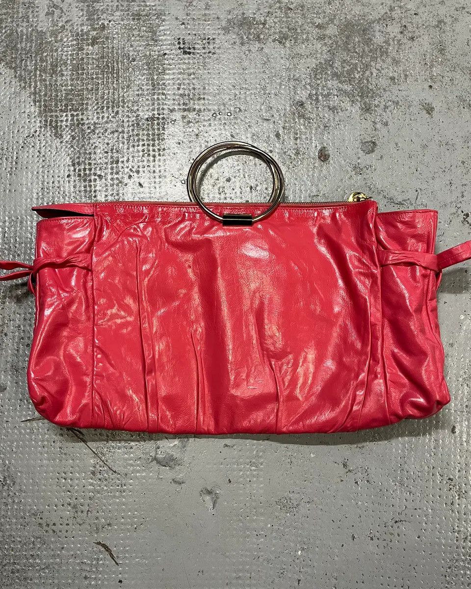 Gucci 2000s Gucci Pink Leather Hysteria Babouska Handle Bag by Frida Giannini Size ONE SIZE - 7 Thumbnail