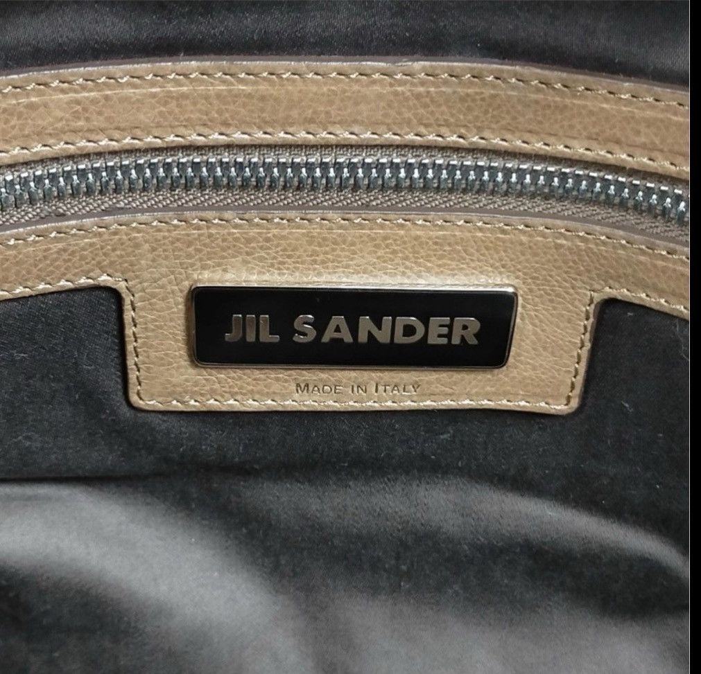 Jil Sander Jil Sander Made in Italy Tan Leather Structured Tote Bag‎ Size ONE SIZE - 6 Thumbnail