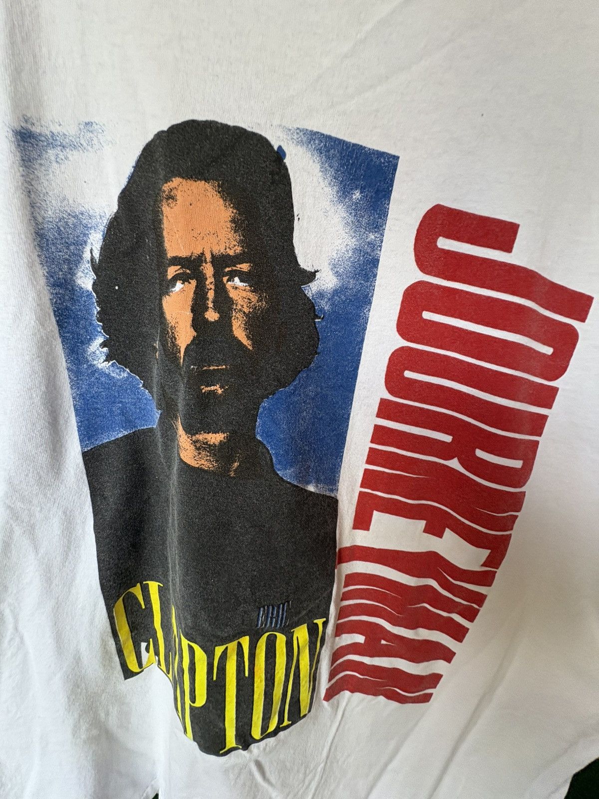 Band Tees 1990 Eric Clapton Journey Man Tour T-Shirt Size US XL / EU 56 / 4 - 4 Thumbnail