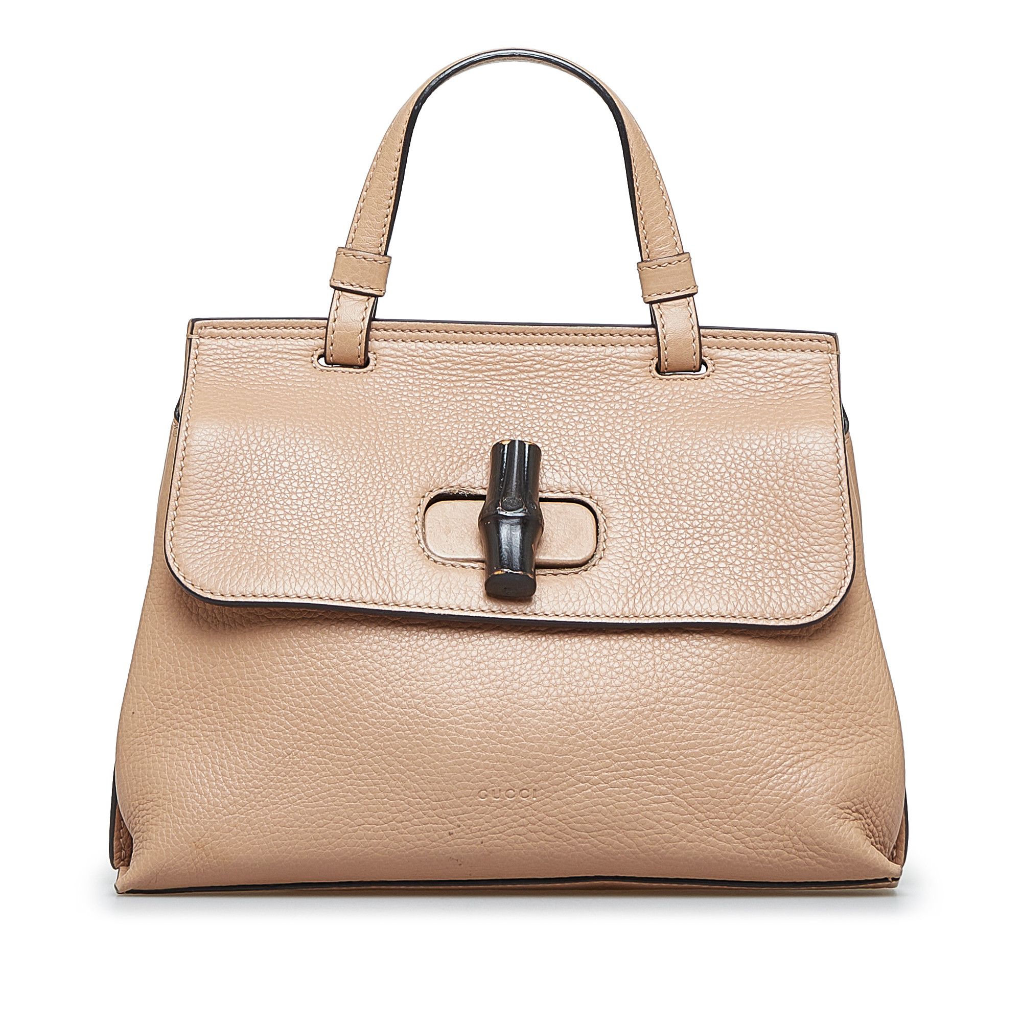 image of Gucci Small Bamboo Daily Satchel in Brown, Women's