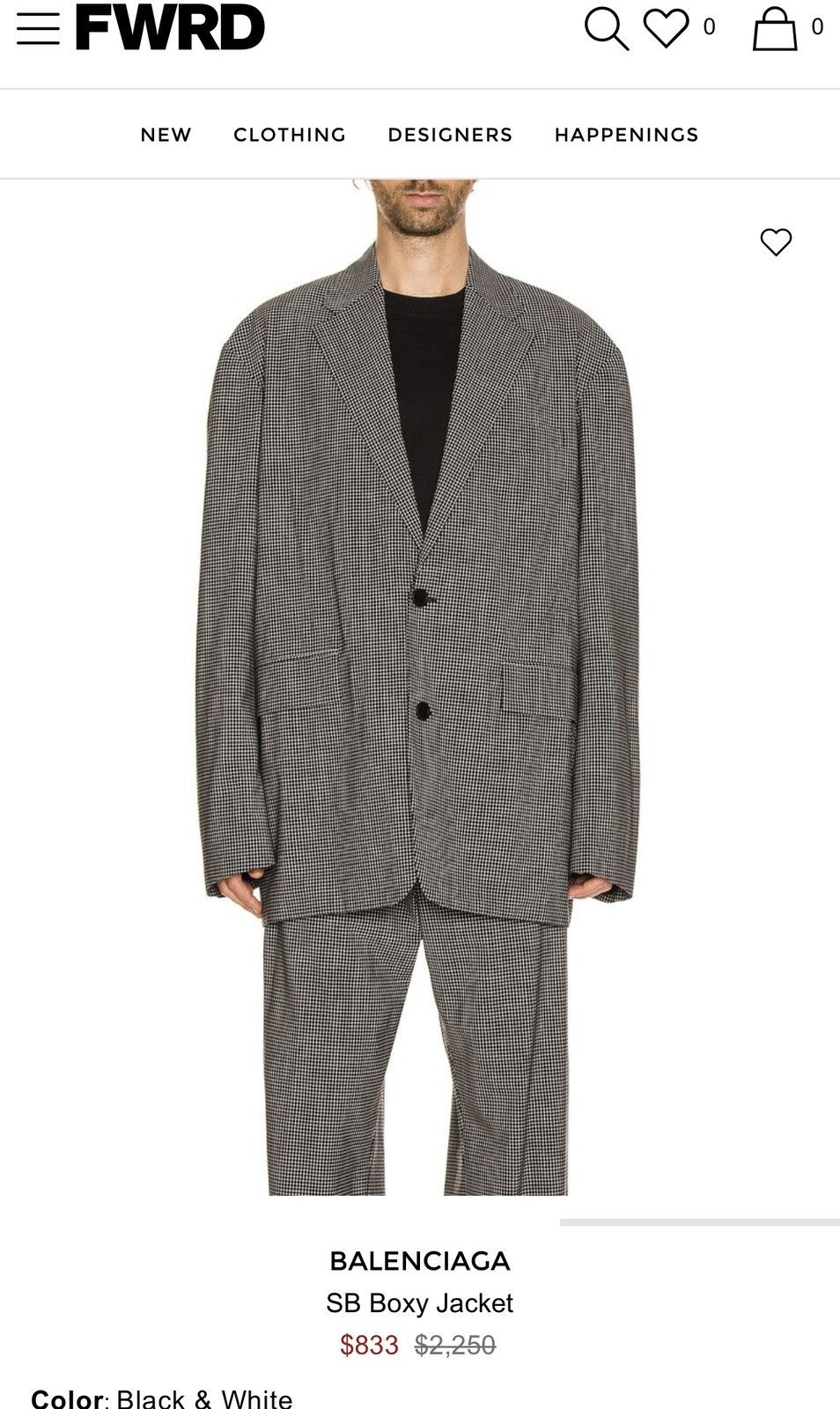 Balenciaga Balenciaga checked wool blazer Size US S / EU 44-46 / 1 - 1 Thumbnail