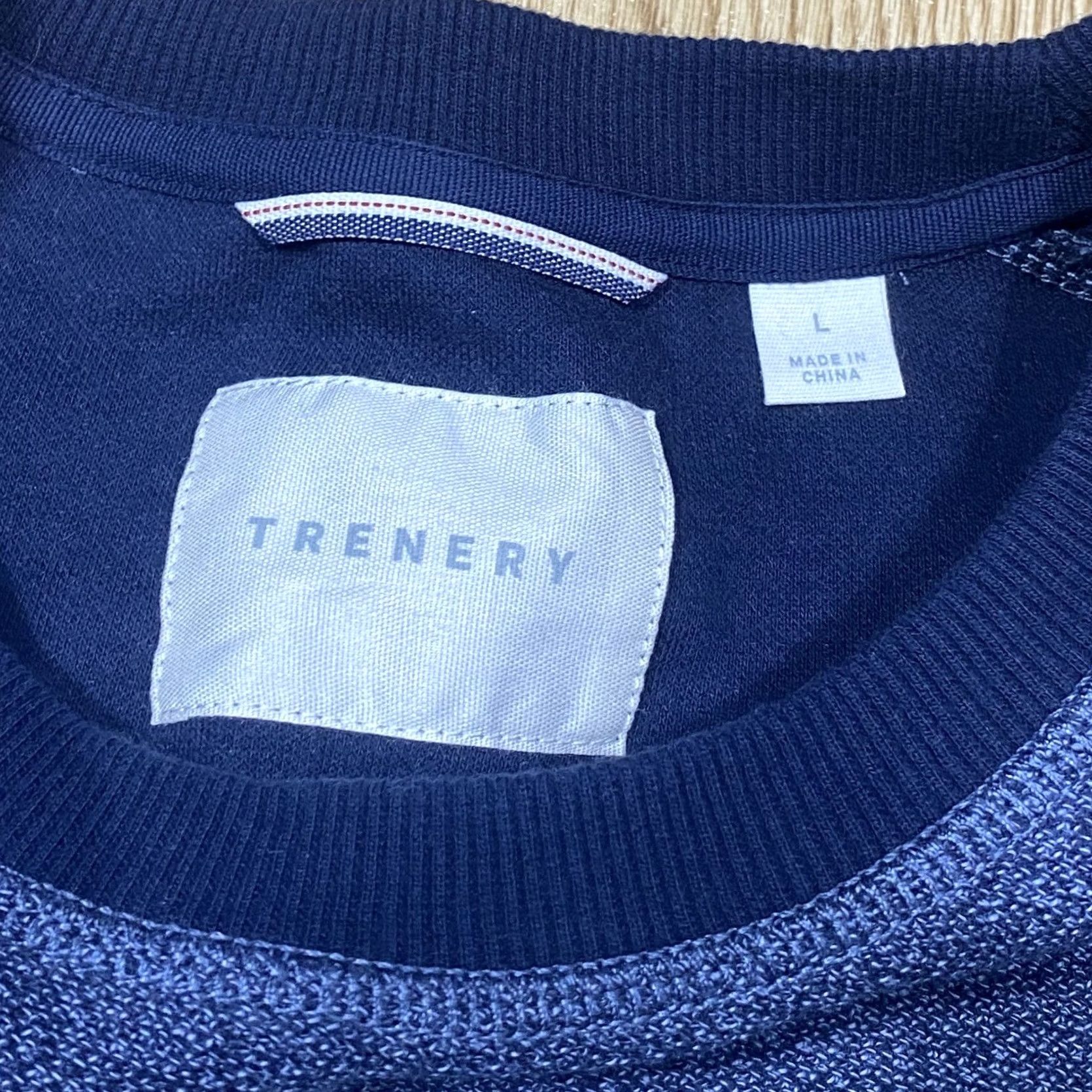 Vintage Trenery Sweatshirt Men L Navy Blue Crew Neck Pullover Long Sleeve Size US L / EU 52-54 / 3 - 6 Thumbnail