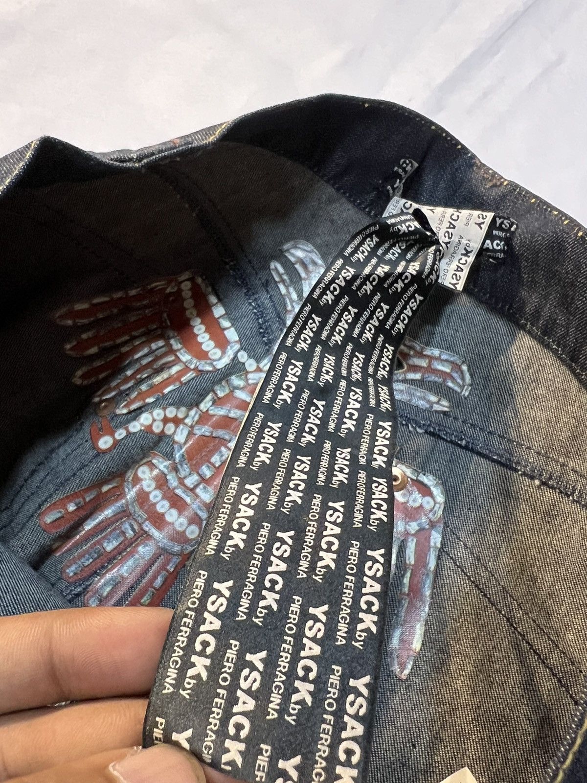 Other Ysack by PIERO FERRAGINA DESIGNER ITALY, DENIM JEANS Size US 33 - 11 Thumbnail