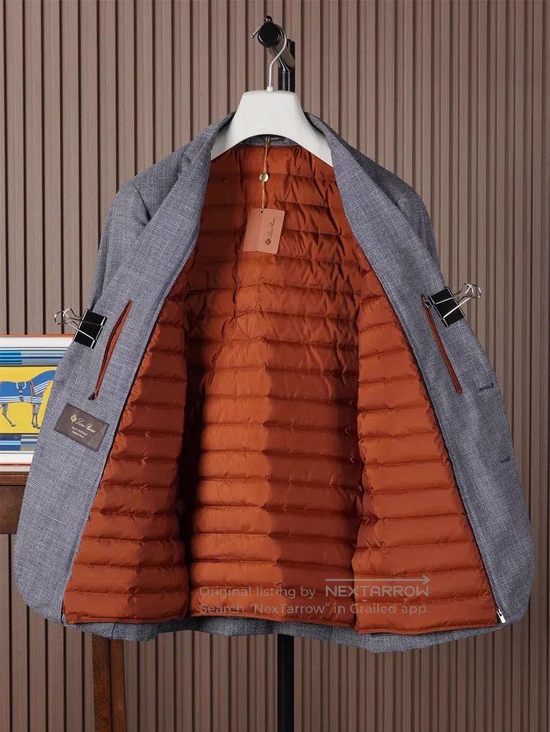 Loro Piana Loro Piana Detachable Down Lining Single Breasted Jacket w Size 48L - 2 Thumbnail