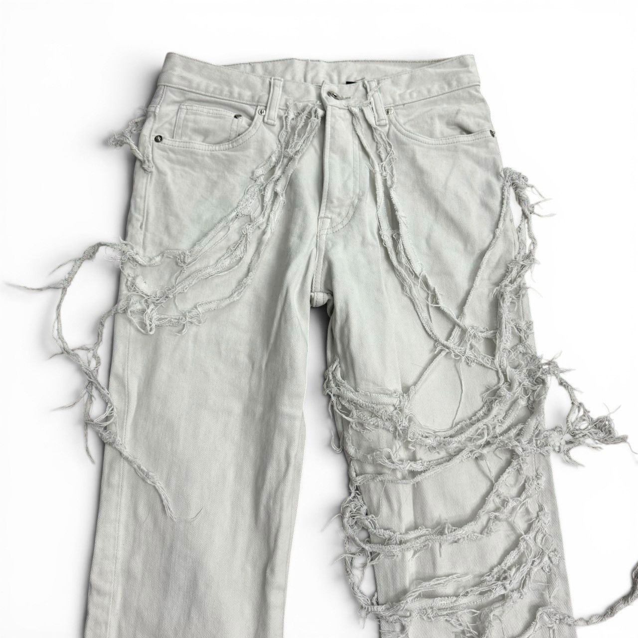 Other Shredded White Denim Tainted By Clay Size US 28 / EU 44 - 3 Thumbnail