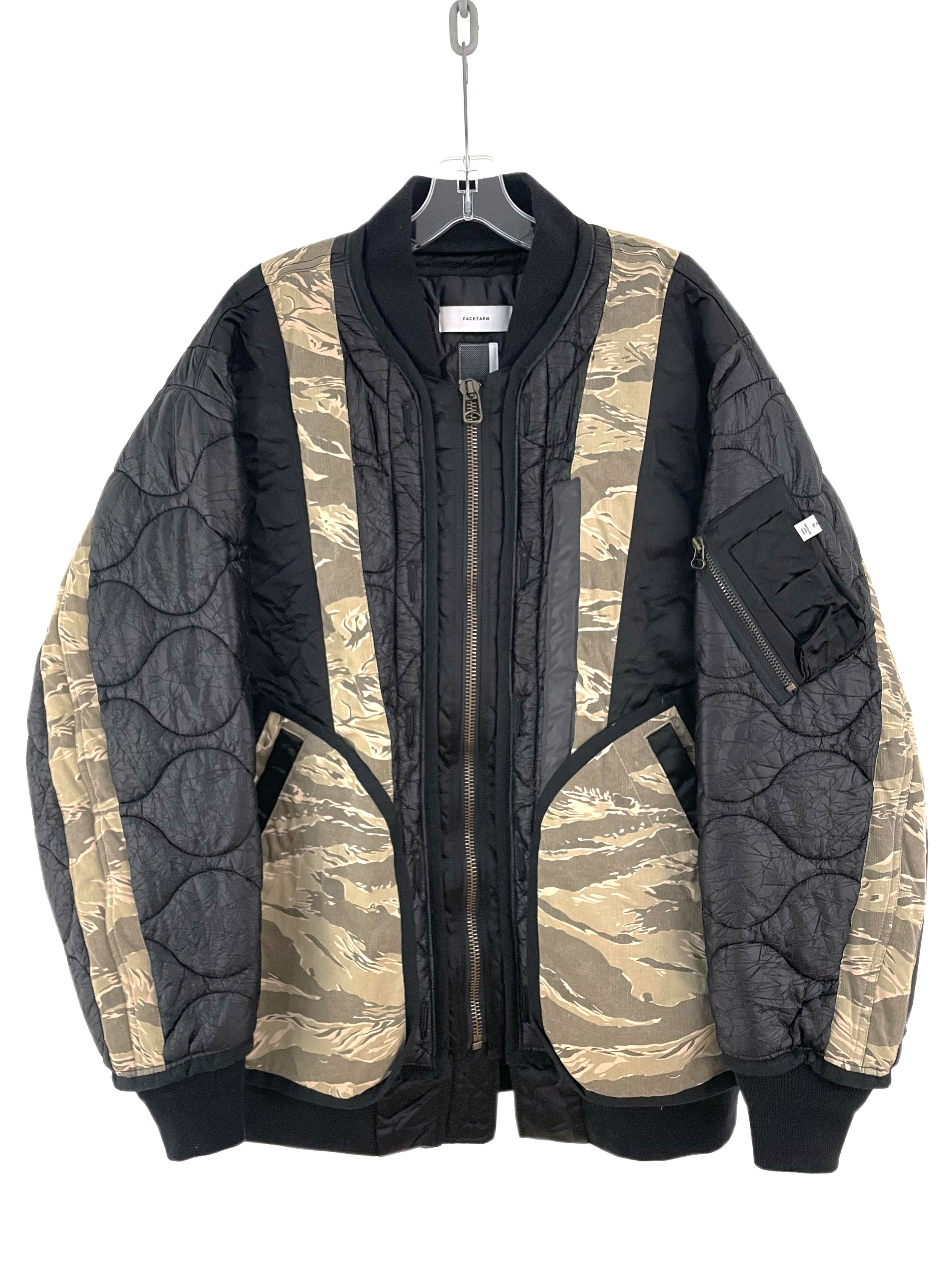 Facetasm AW18 Camo Quilted Bomber Jacket Size US XL / EU 56 / 4 - 1 Thumbnail