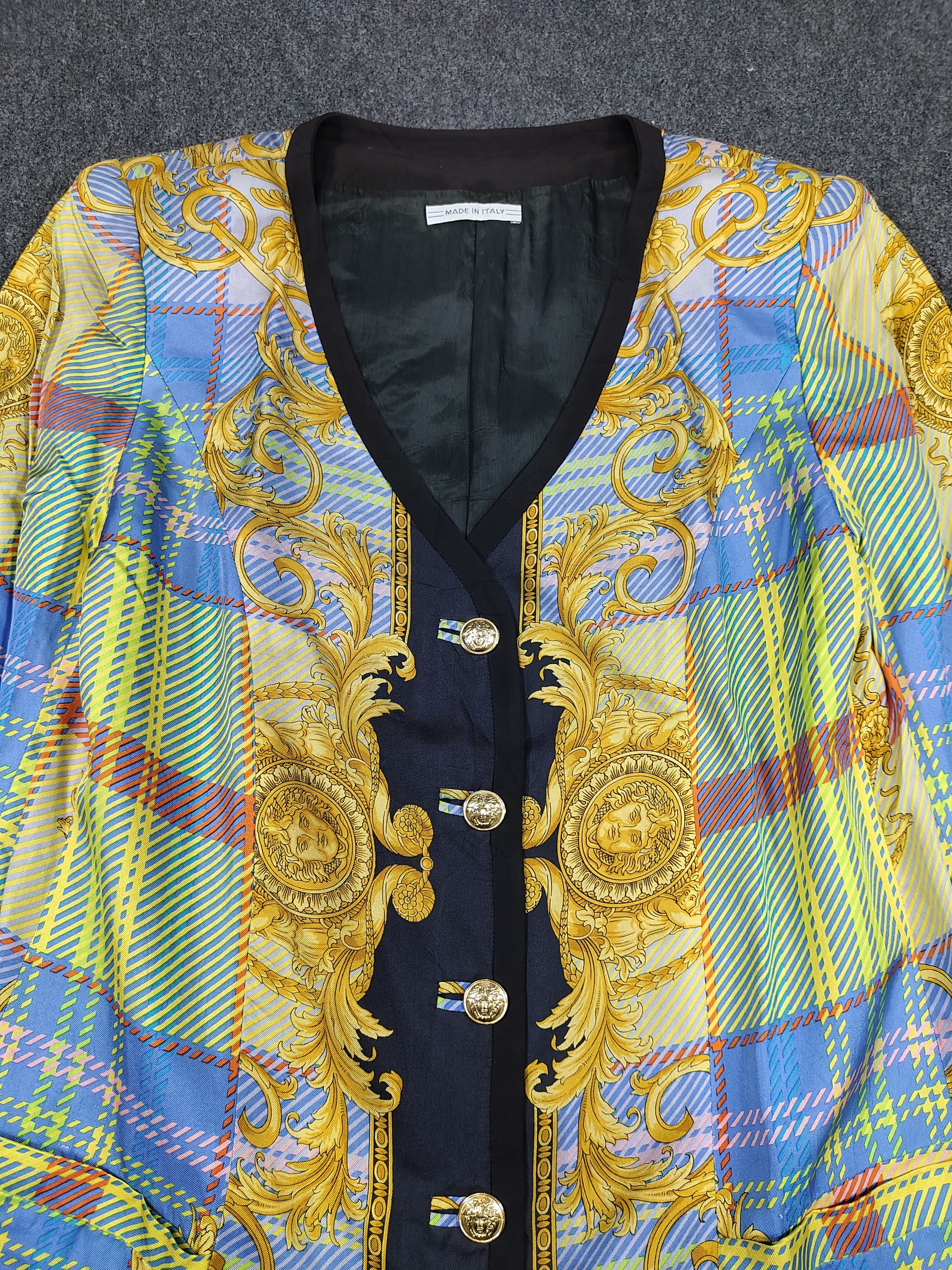 Versace ARCHIVE 📕80s Versatile by Gianni Versace Baroque Jacket Size L / US 10 / IT 46 - 2 Thumbnail