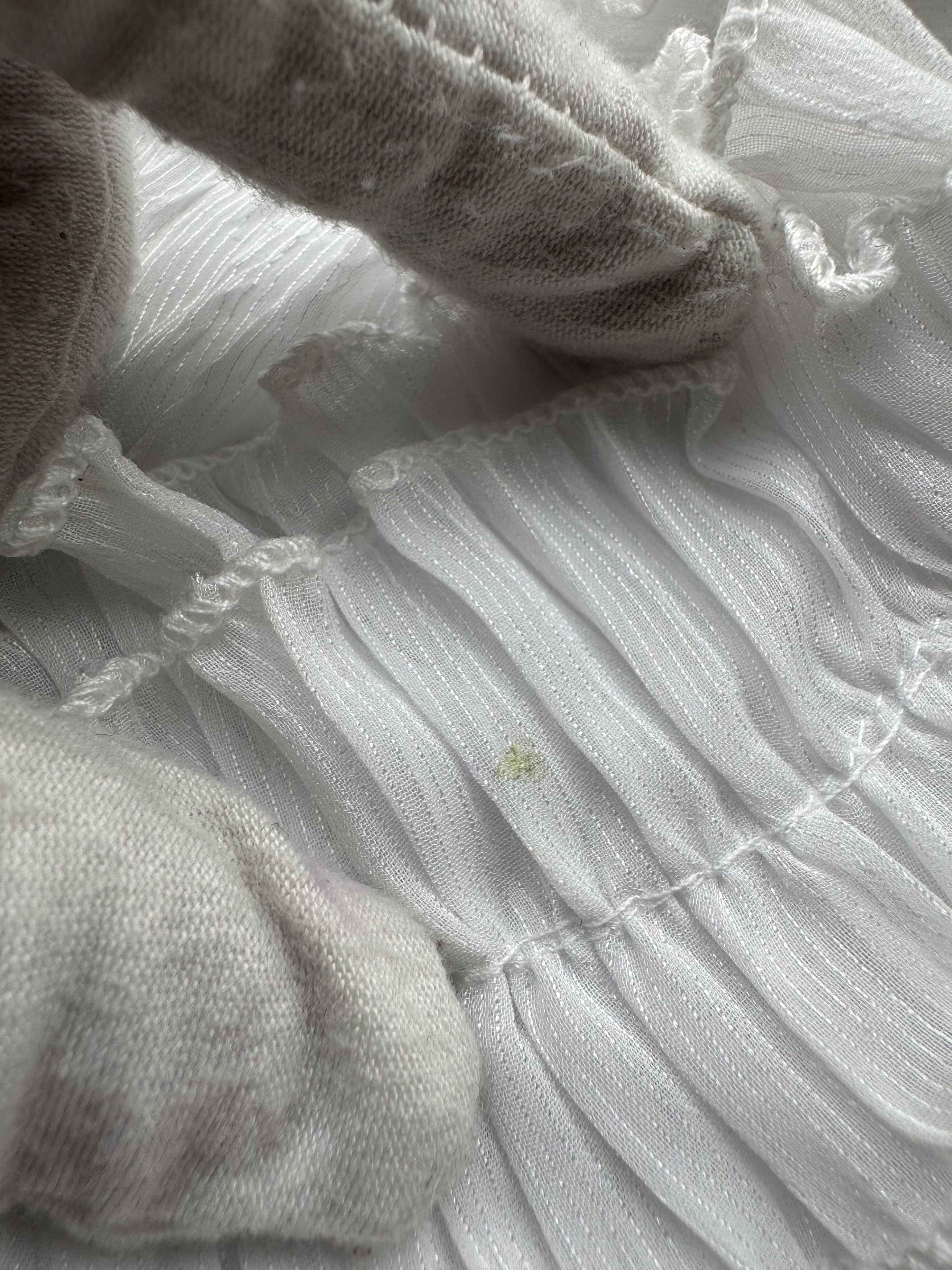 Japanese Brand Vintage Mesh Pleated Blouse B283(V396)E2 Size M / US 6-8 / IT 42-44 - 6 Thumbnail