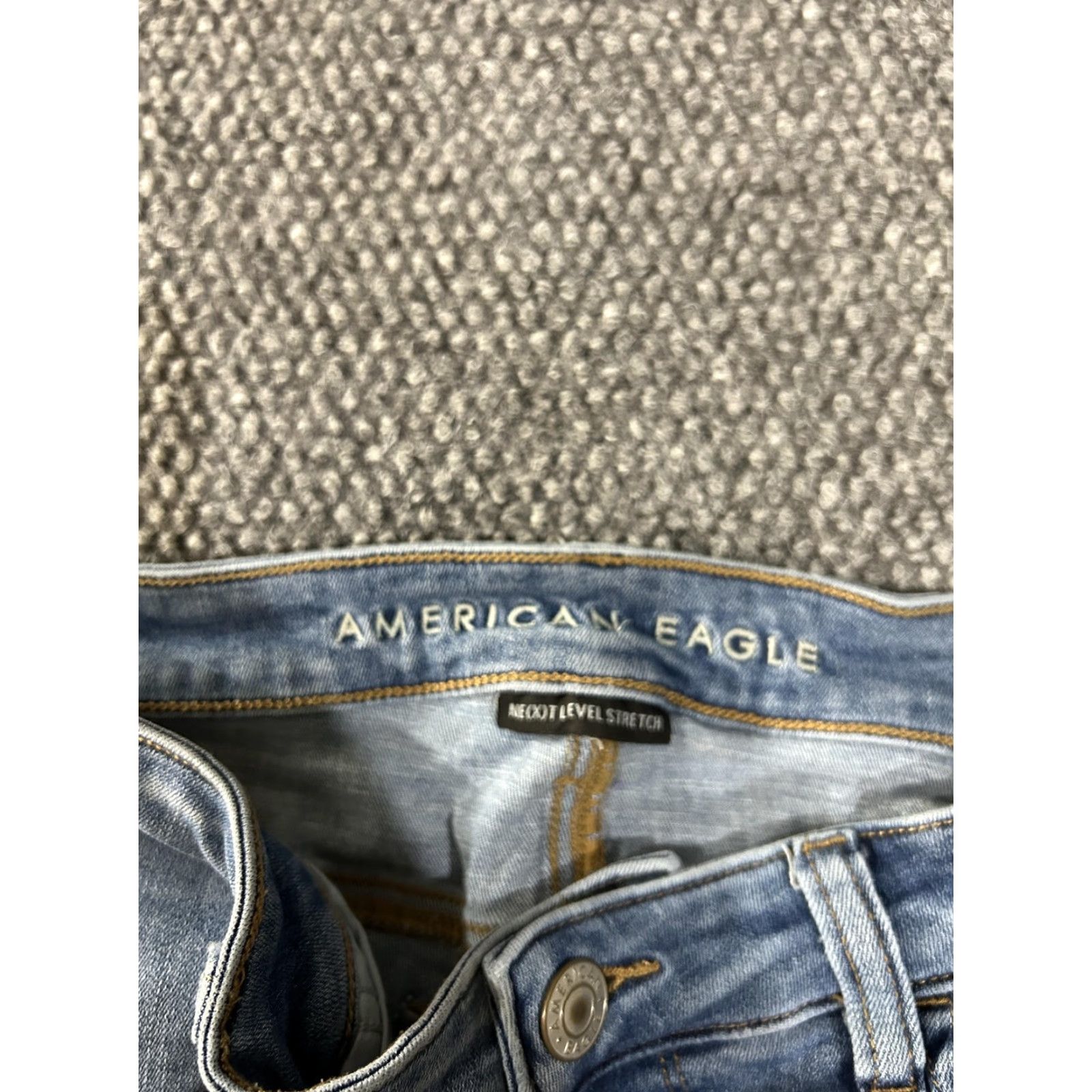 American Eagle Outfitters American Eagle Jeans Women 12 Blue Next Level Stretch Jegging Skinny Denim Size 34" / US 12 / IT 48 - 3 Thumbnail