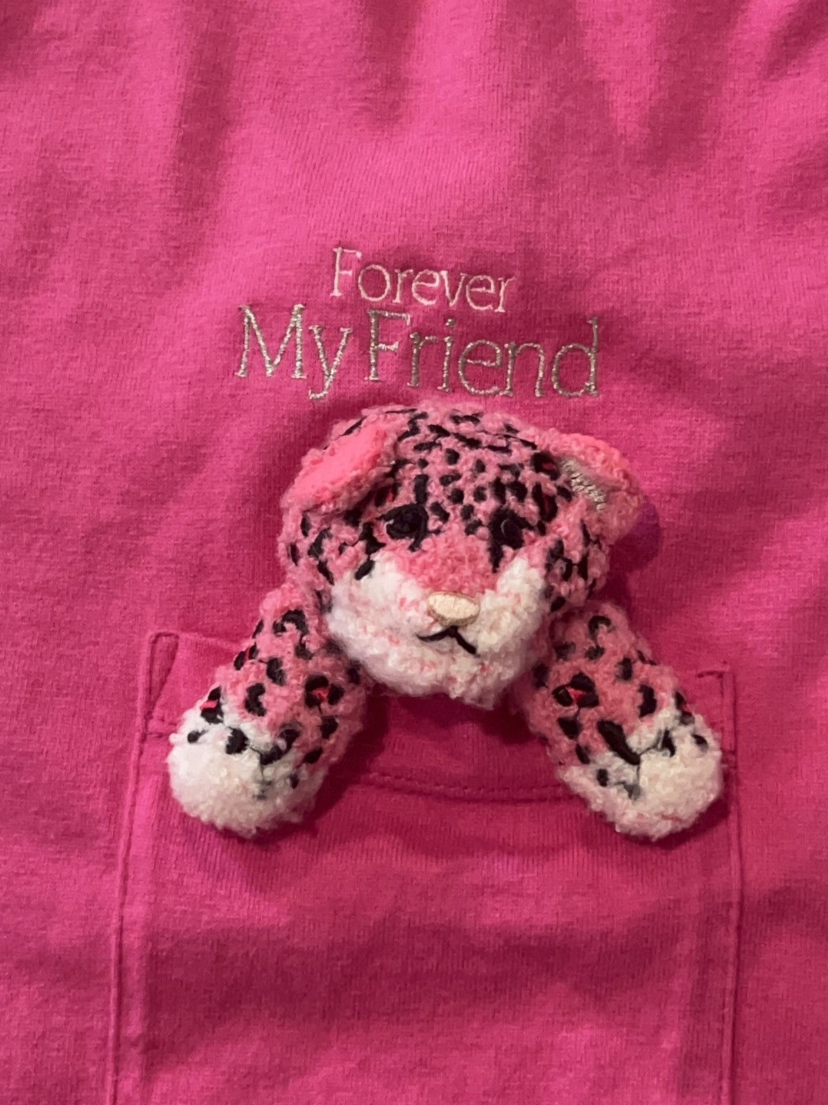 Doublet Doublet Pink “Forever My Friend” Teddy T-Shirt Size US XL / EU 56 / 4 - 2 Thumbnail