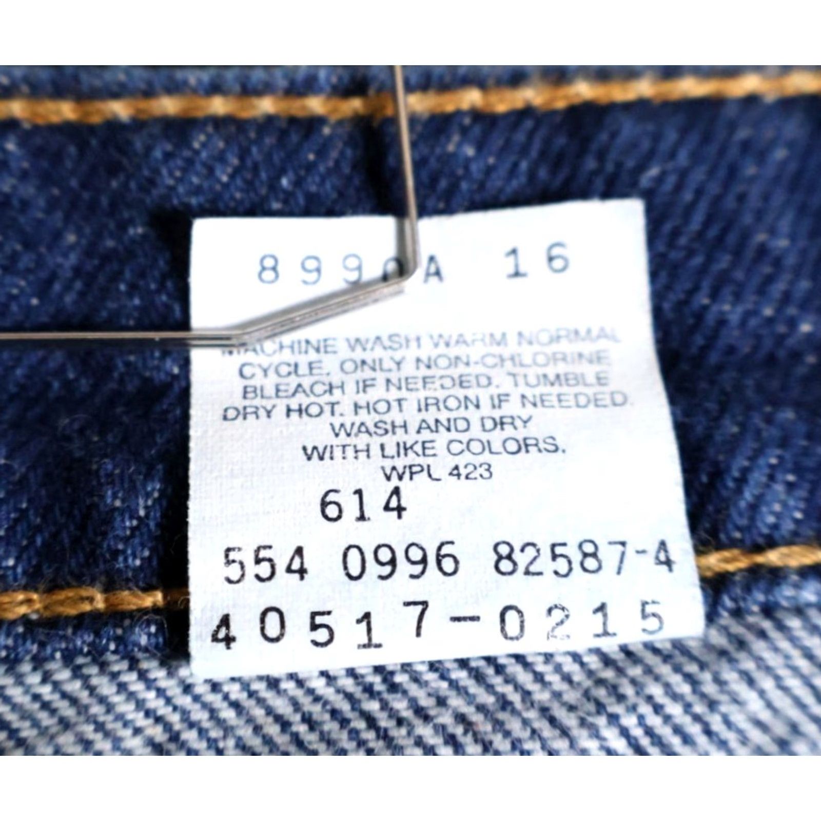 Levi's VINTAGE Levi's 517 Jeans Men's 34 x 30 Blue Denim Orange Tab 1996 VTG Slim Bootcut Regular 5-Pocket Mens Size US 34 / EU 50 - 4 Thumbnail