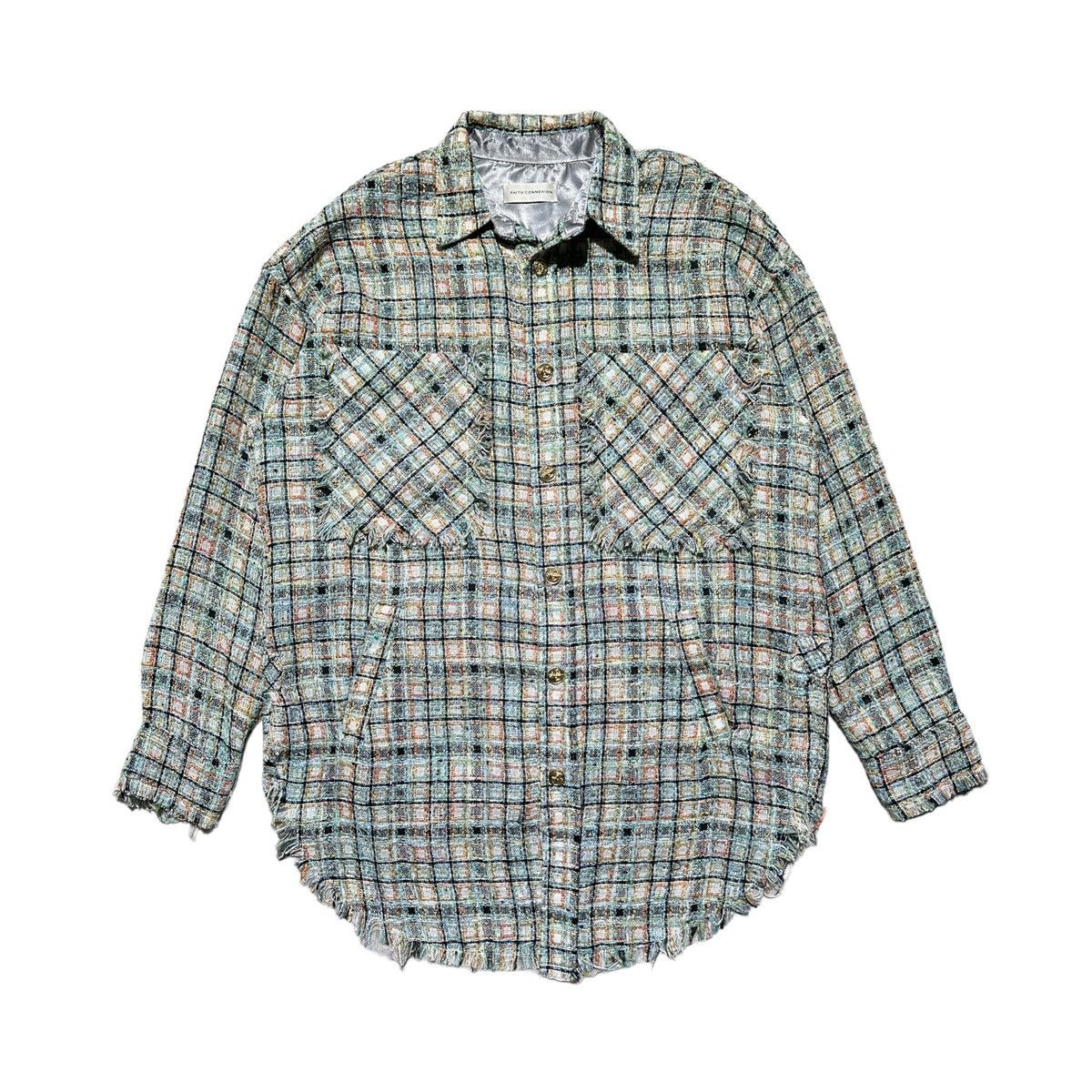 Faith Connexion Oversized tweed flannel Size US XS / EU 42 / 0 - 1 Thumbnail