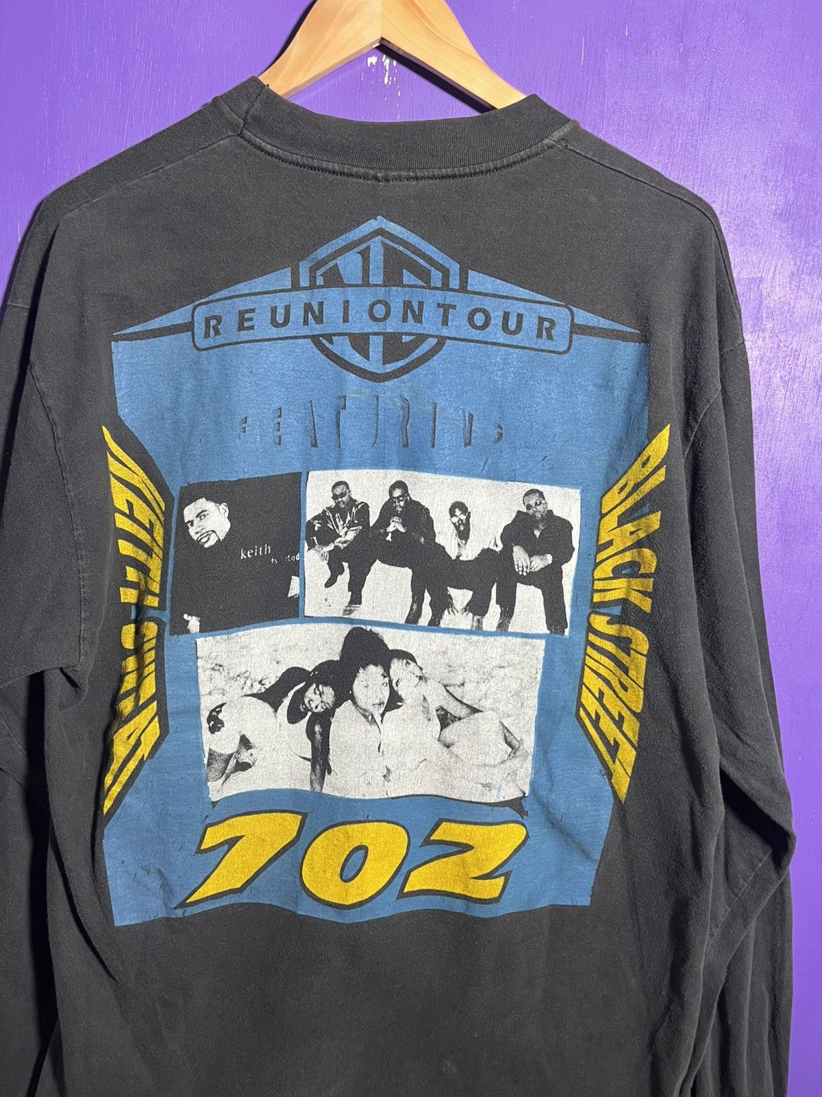 Band Tees × Rap Tees × Vintage Vintage 90s New edition reunion tour rap tee long-sleeve Size US XL / EU 56 / 4 - 3 Thumbnail