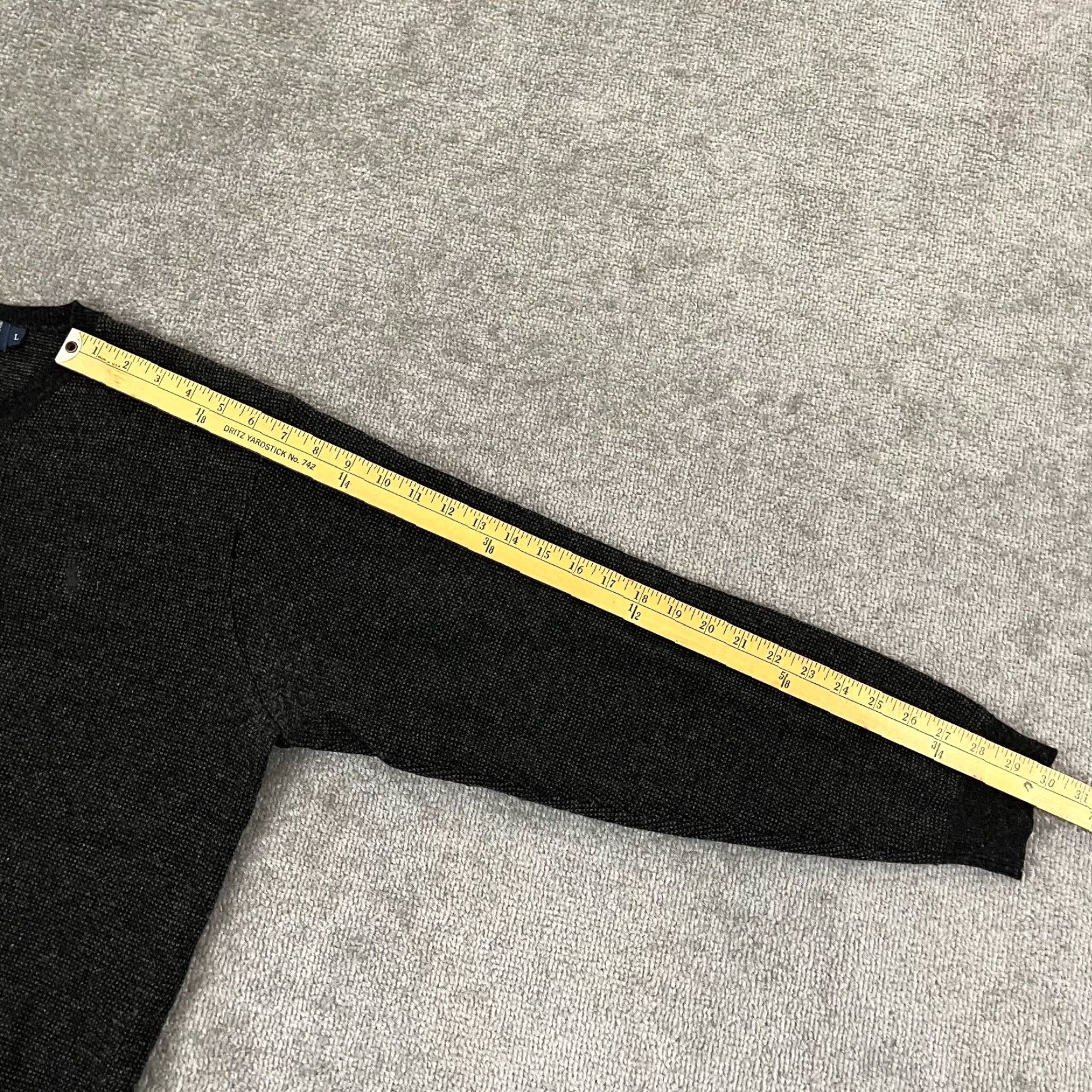 Polo Ralph Lauren Polo Ralph Lauren Sweater Mens L Gray Lambswool Blend V-Neck Pullover Light Size US L / EU 52-54 / 3 - 5 Thumbnail