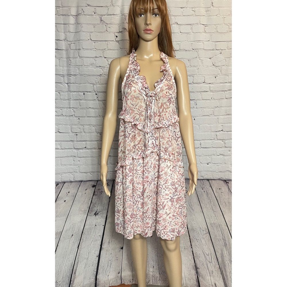 Iro Iro Paris Viscose Floral Mini Dress Size 40 US M Size M / US 6-8 / IT 42-44 - 1 Thumbnail