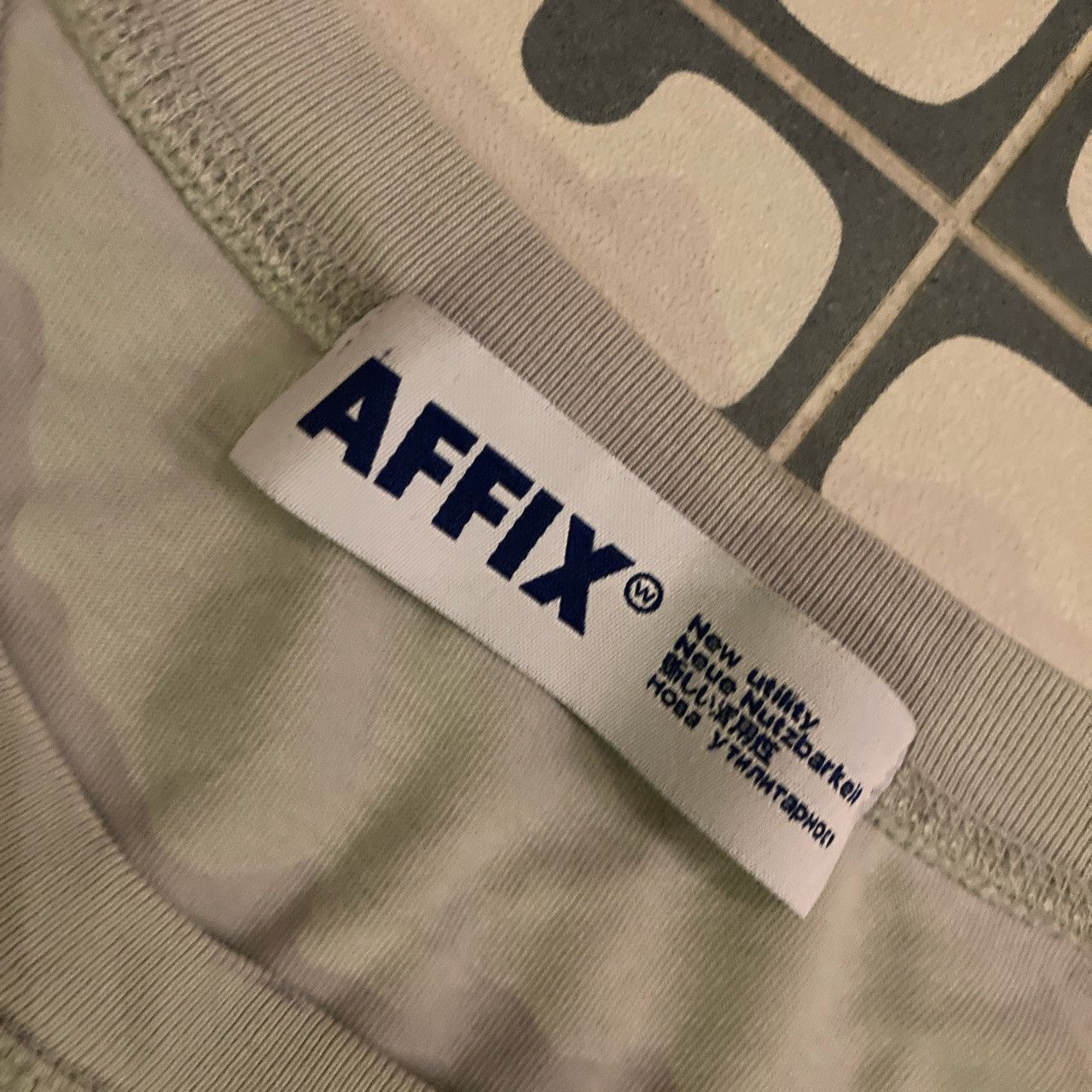 Kiko Kostadinov KIKO AFFIX WRKS TEE GREY Size US S / EU 44-46 / 1 - 3 Thumbnail
